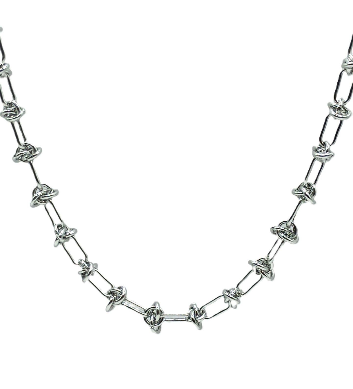 Eternal Love Knot Link Chain Necklace | 316L Grade Surgical Stainless Steel