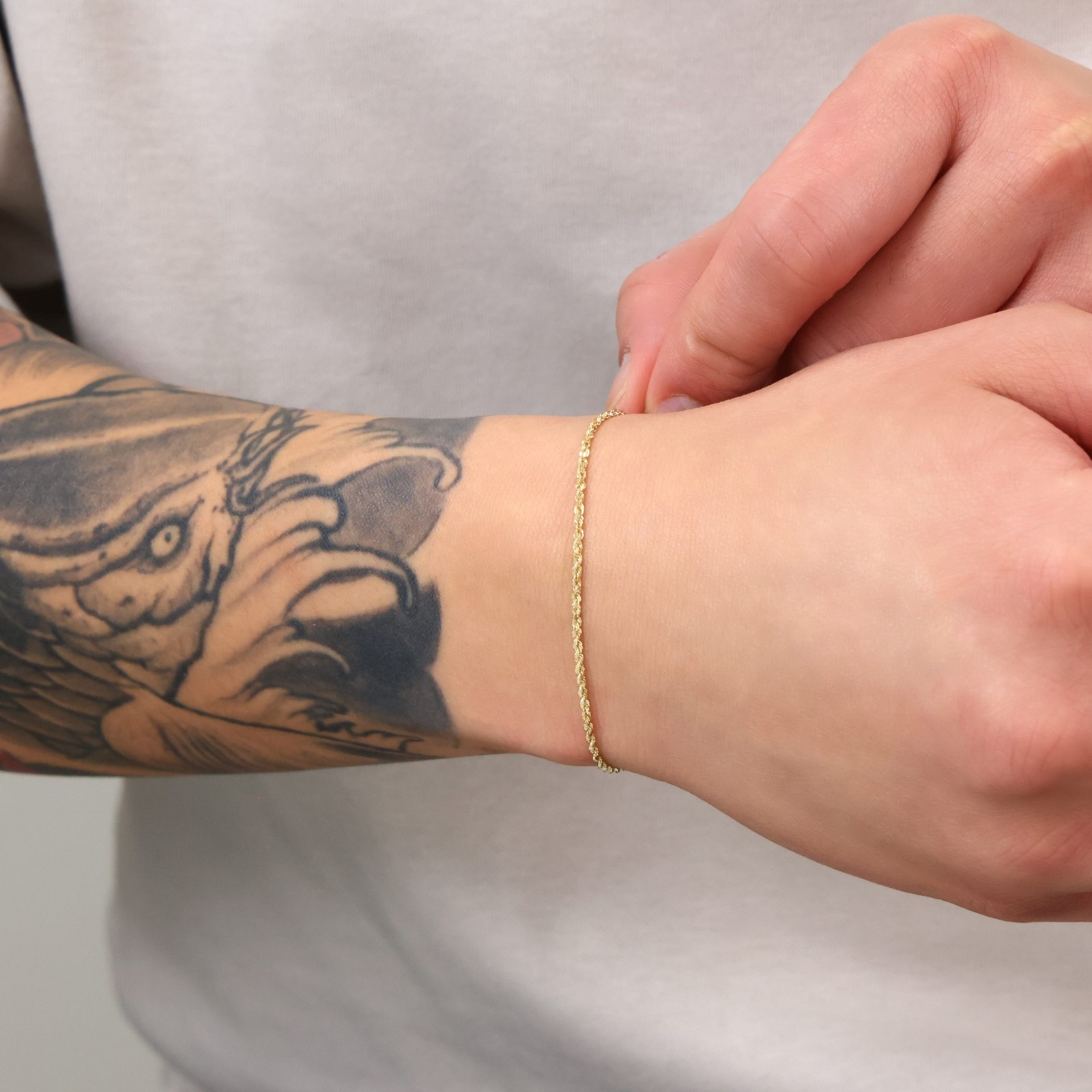 14K Yellow Gold 1.5mm-10mm Solid Diamond Cut Rope Chain Bracelet 7″ 7.5″ 8″ 9″