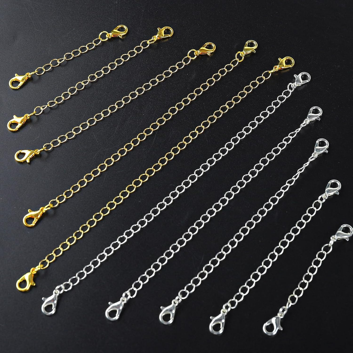 30Pcs Chain Extenders for Necklace, Necklace Extenders for Women Girls Bracelet