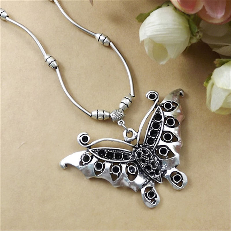 9 style Vintage Women’s Tibetan Silver Turquoise Beads String Pendant Necklace