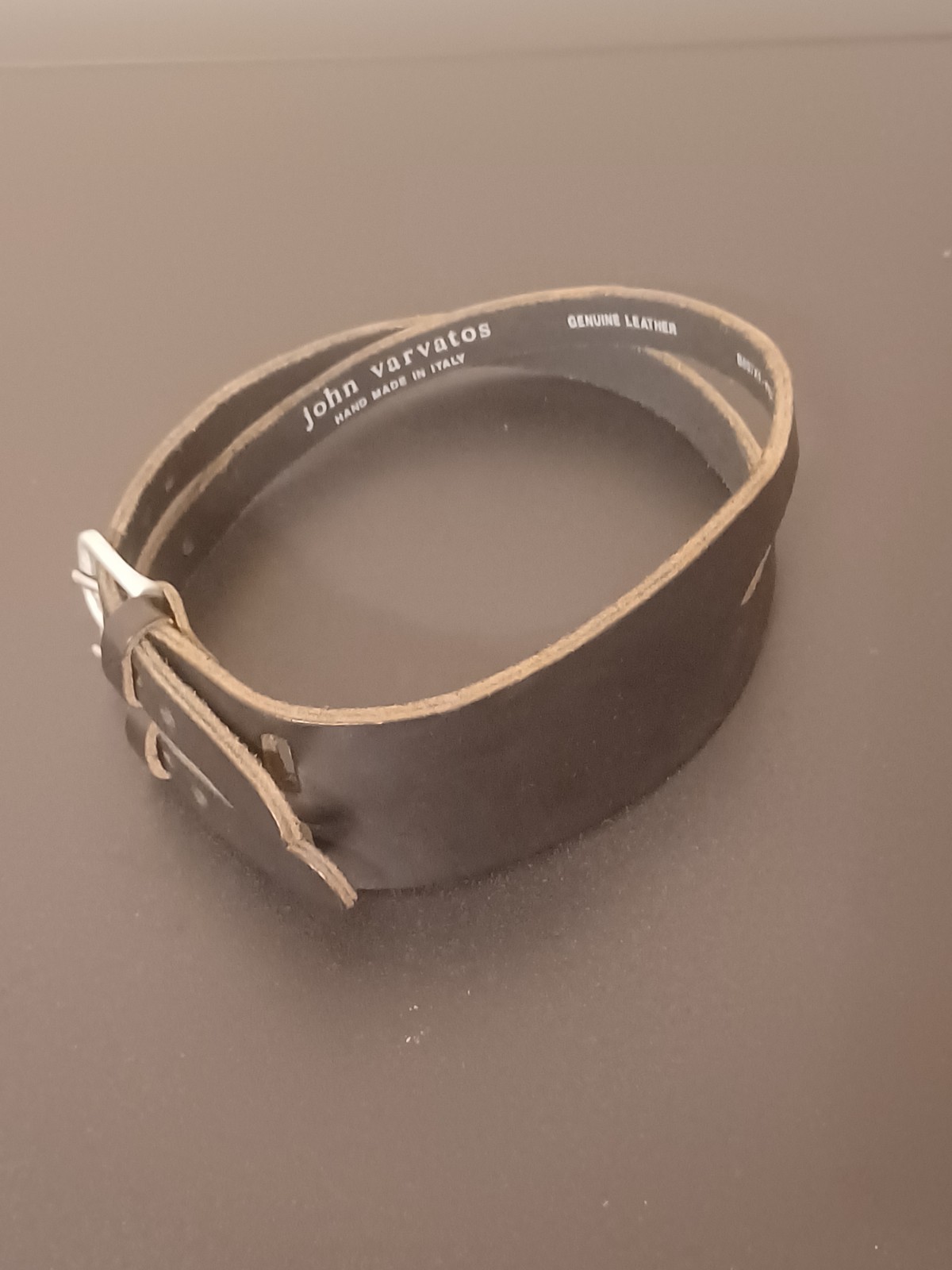 Vintage Genuine Leather John Varvatos Choker Collar Hand Made