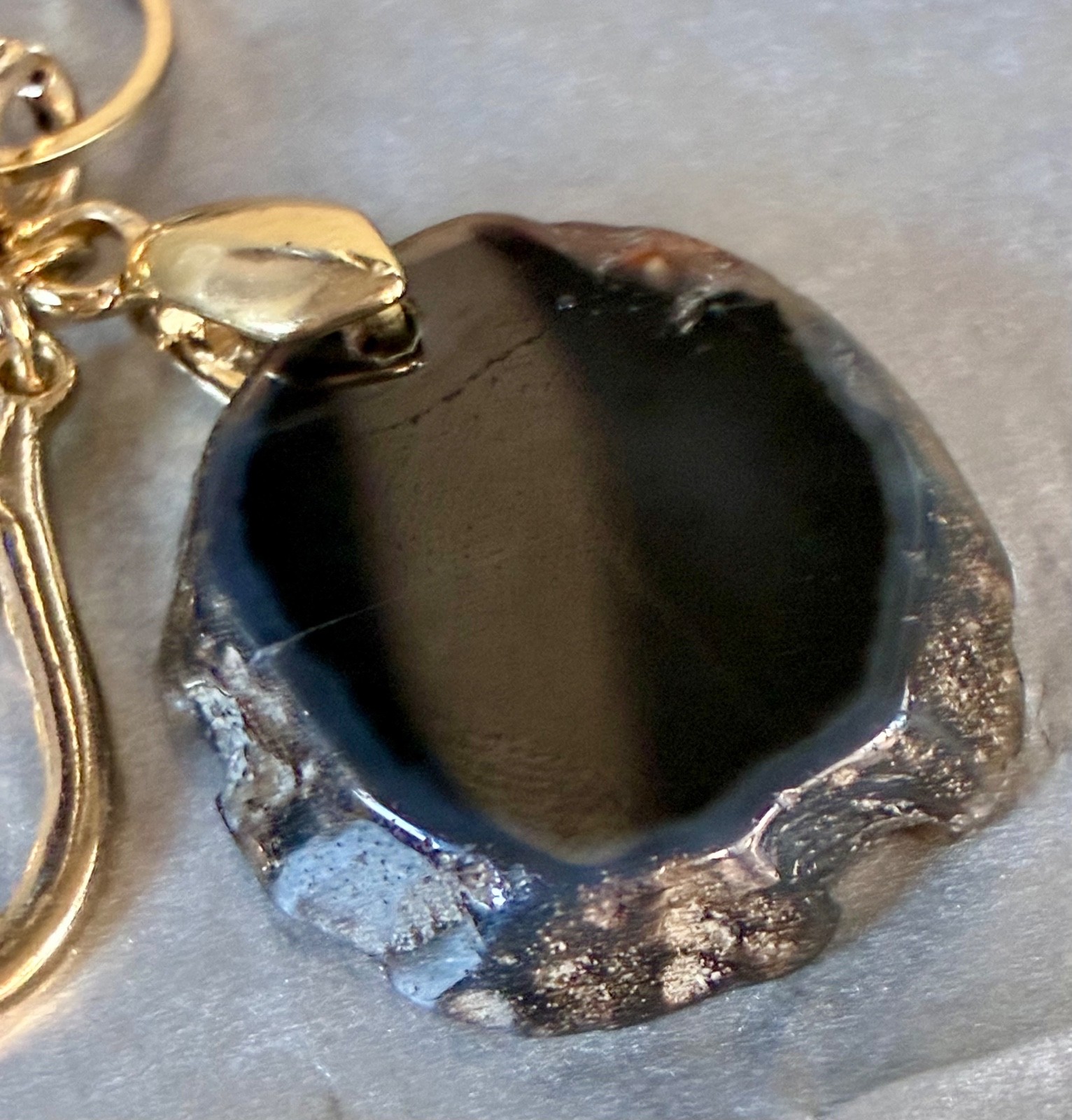 Lot of 2 INC International Concepts Add A Charm Necklaces w/ Black Gold Silver