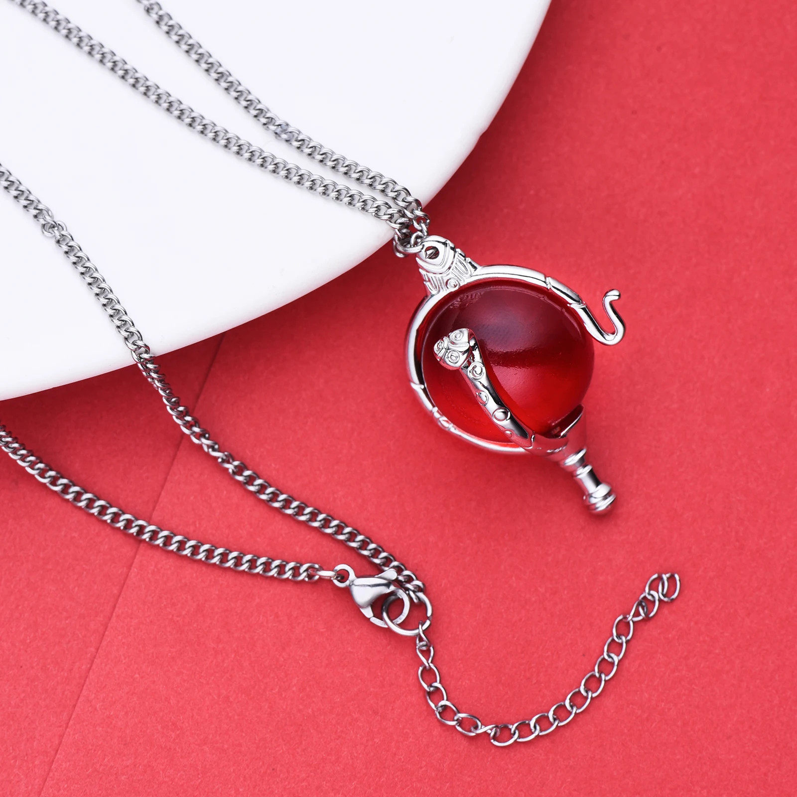 Heart of Kandrakar Pink Crystal Pendant Innovative Fashion Romantic Cartoon.