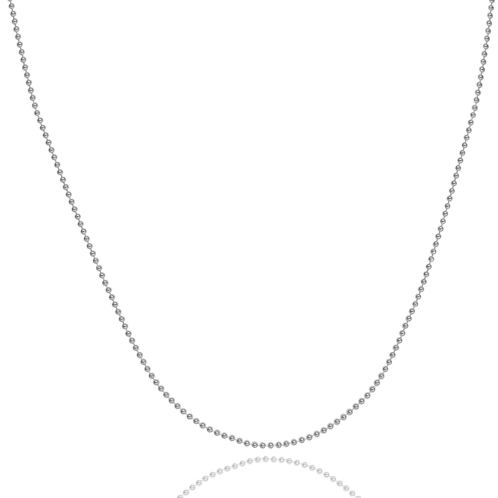 1.2mm Sterling Silver Ball Chain Necklace, Anklet Or Bracelet In 7 – 36 Inches