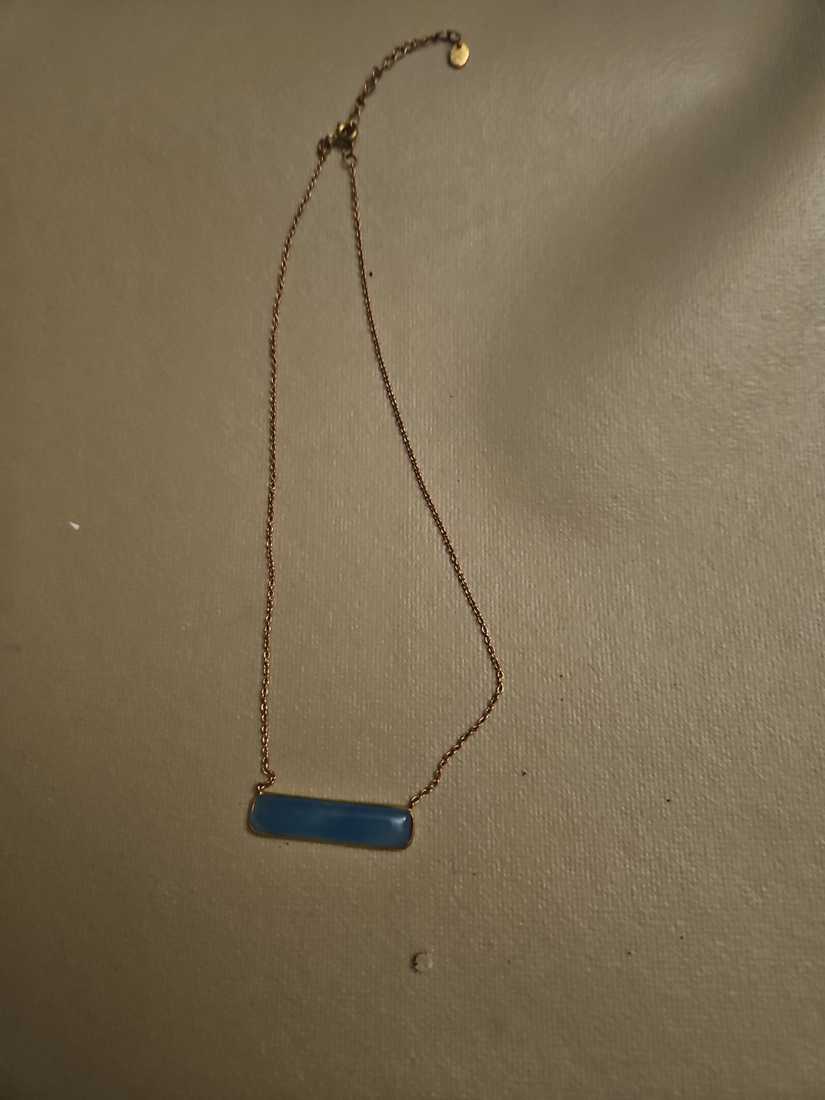 Jade Bar On 7 1/2″ Chain