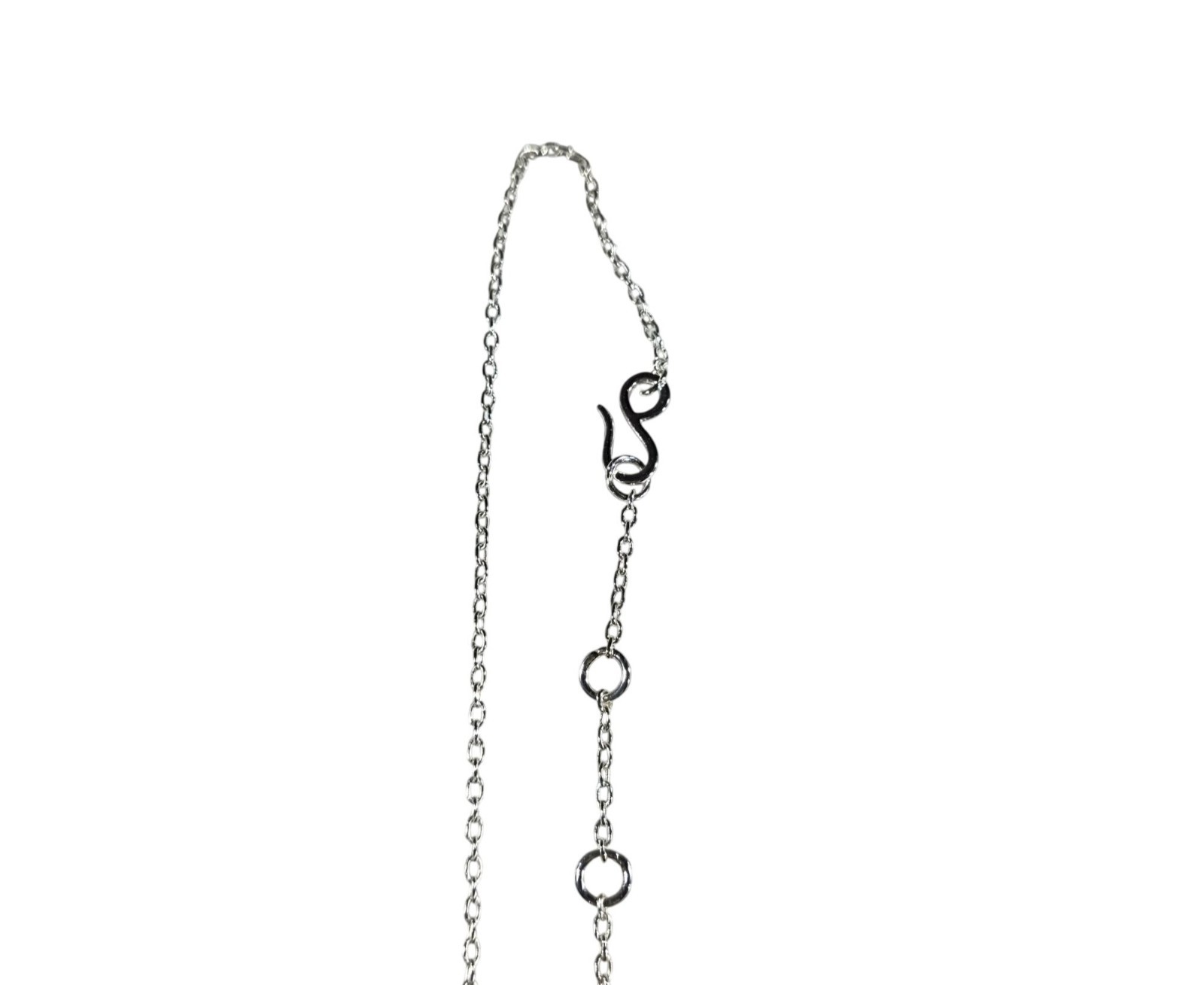 RLM Studio Silver tone Pendant Necklace Modern Sleek Neutral Womens Jewelry