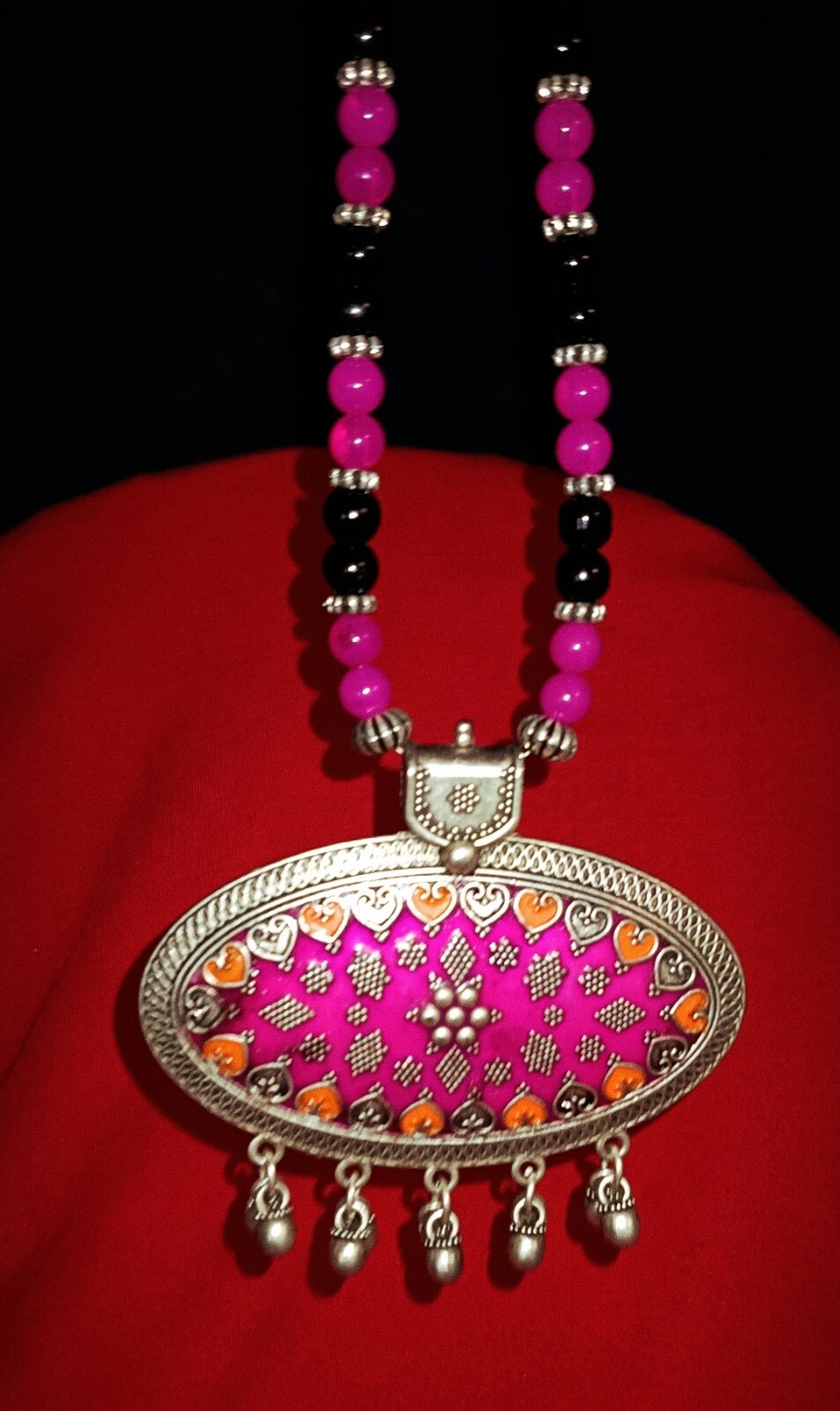Women’s Traditional Wedding Jewelry Necklace/pendant Multi Beads Pack of 4