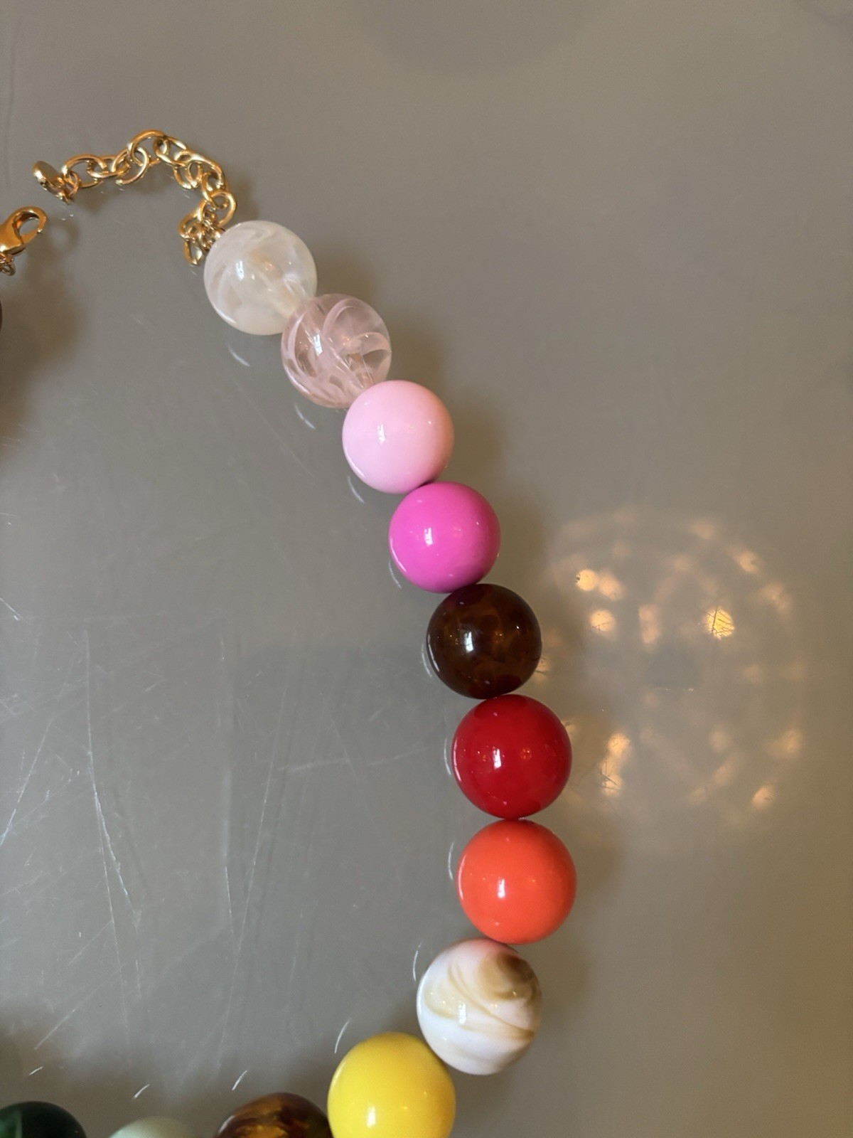 NWOT Statement Chunky Marble Like Rainbow Stones Rock Candy Anthropologie