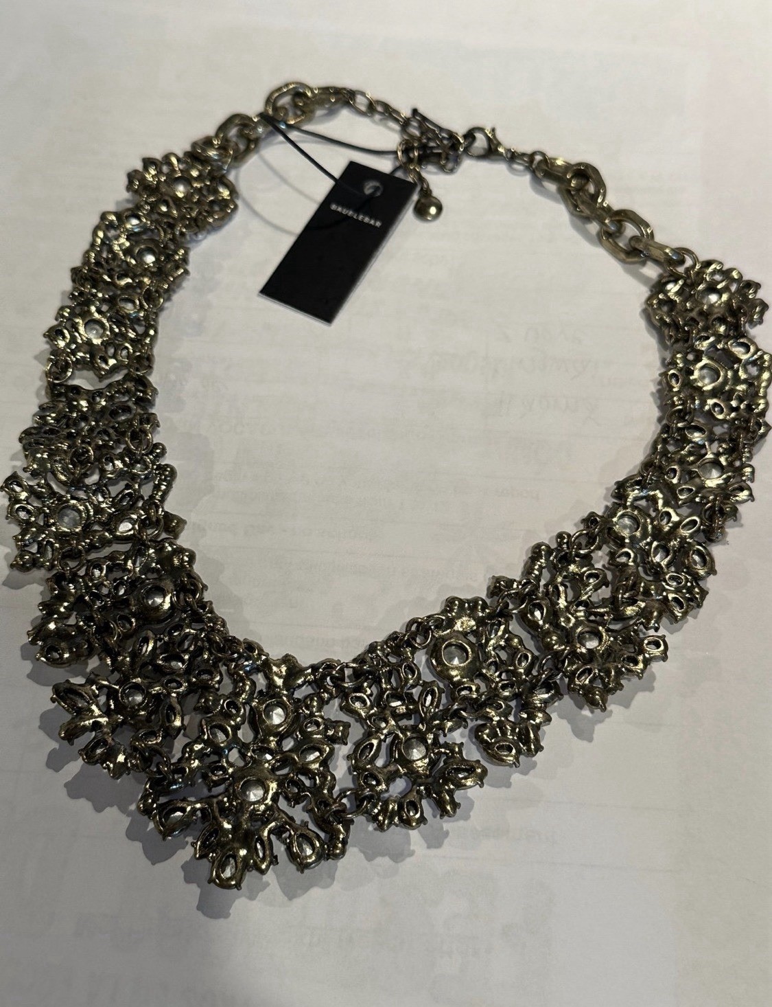 BaubleBar Crystal Pointed Necklace