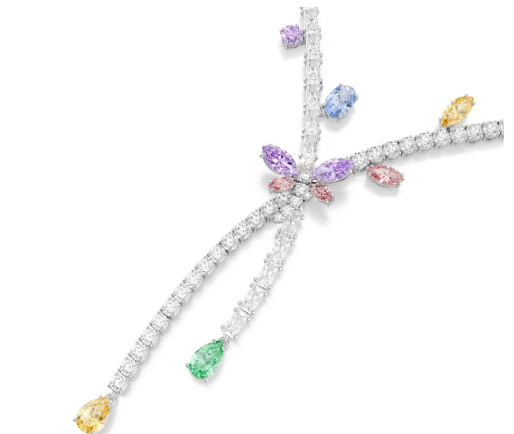 Swarovski Ariana Grande x Swarovski necklace Mixed cuts, Dragonfly, Multicolored