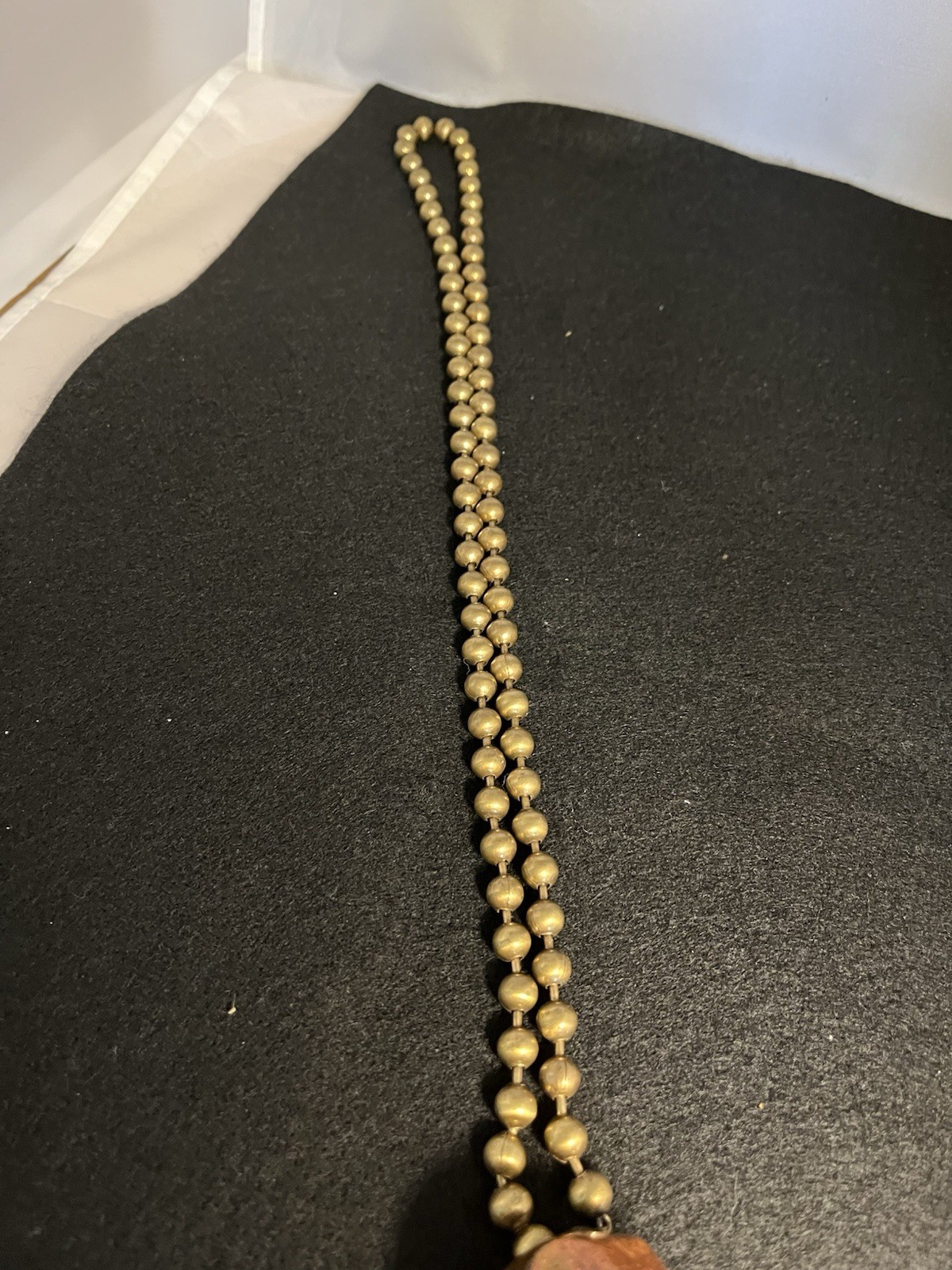 Stunning,Donatella Pellini Italy cast resin and brass accent necklace. Signed