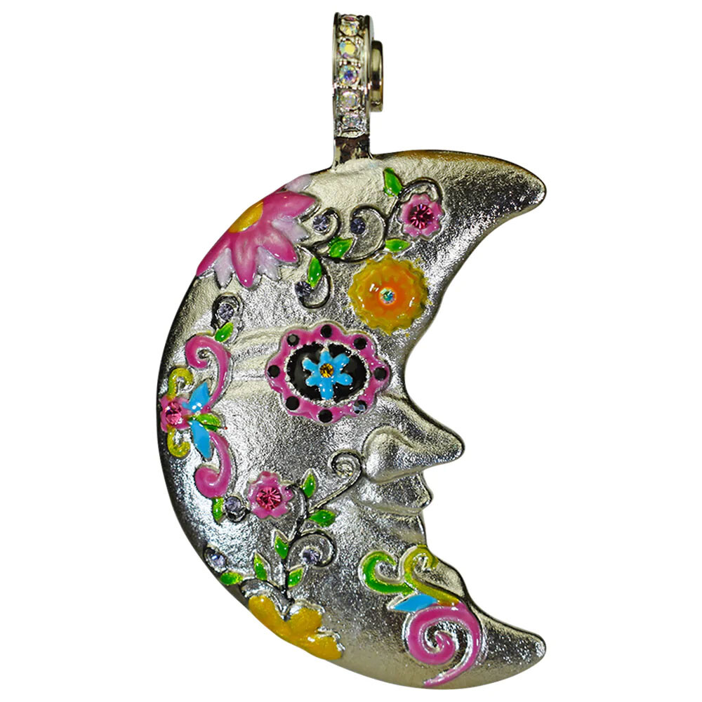 Kirks Folly Sugar Skull Moon Magnetic Enhancer silvertone