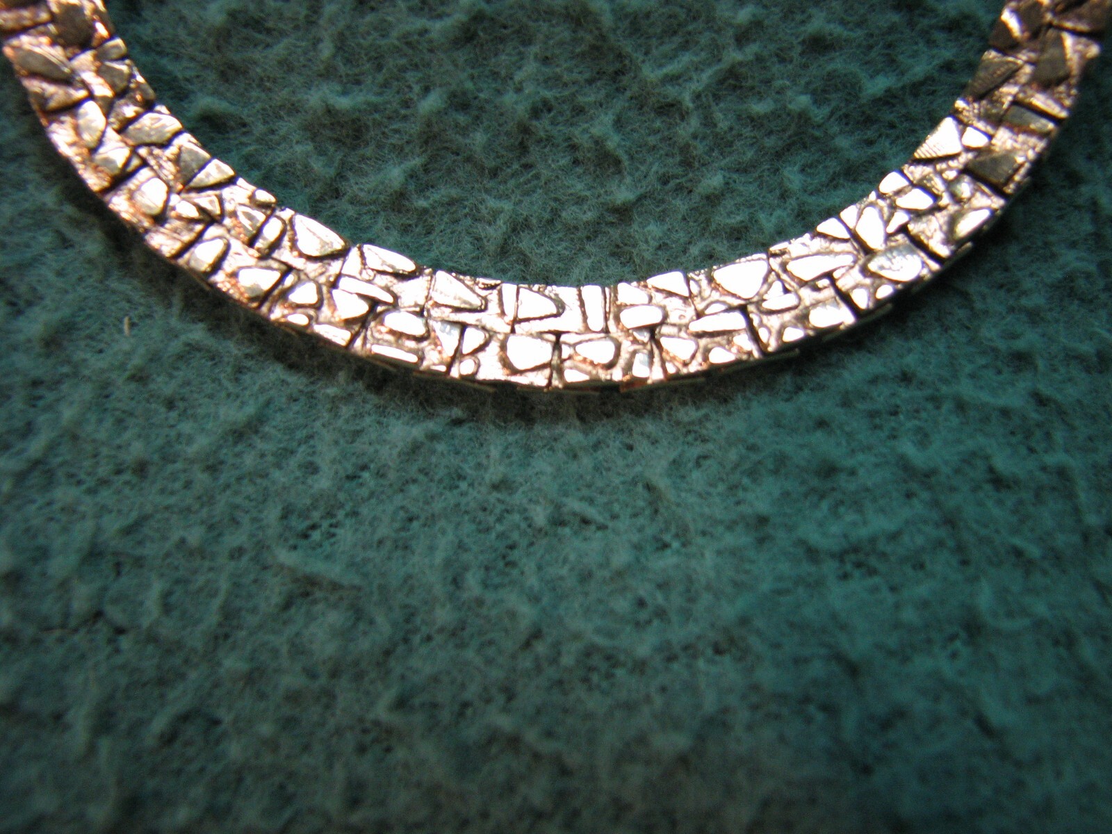 Beautiful Vintage Unisex GOLD NUGGET 24″ Gold Filled Necklace As Shown GORGEOUS