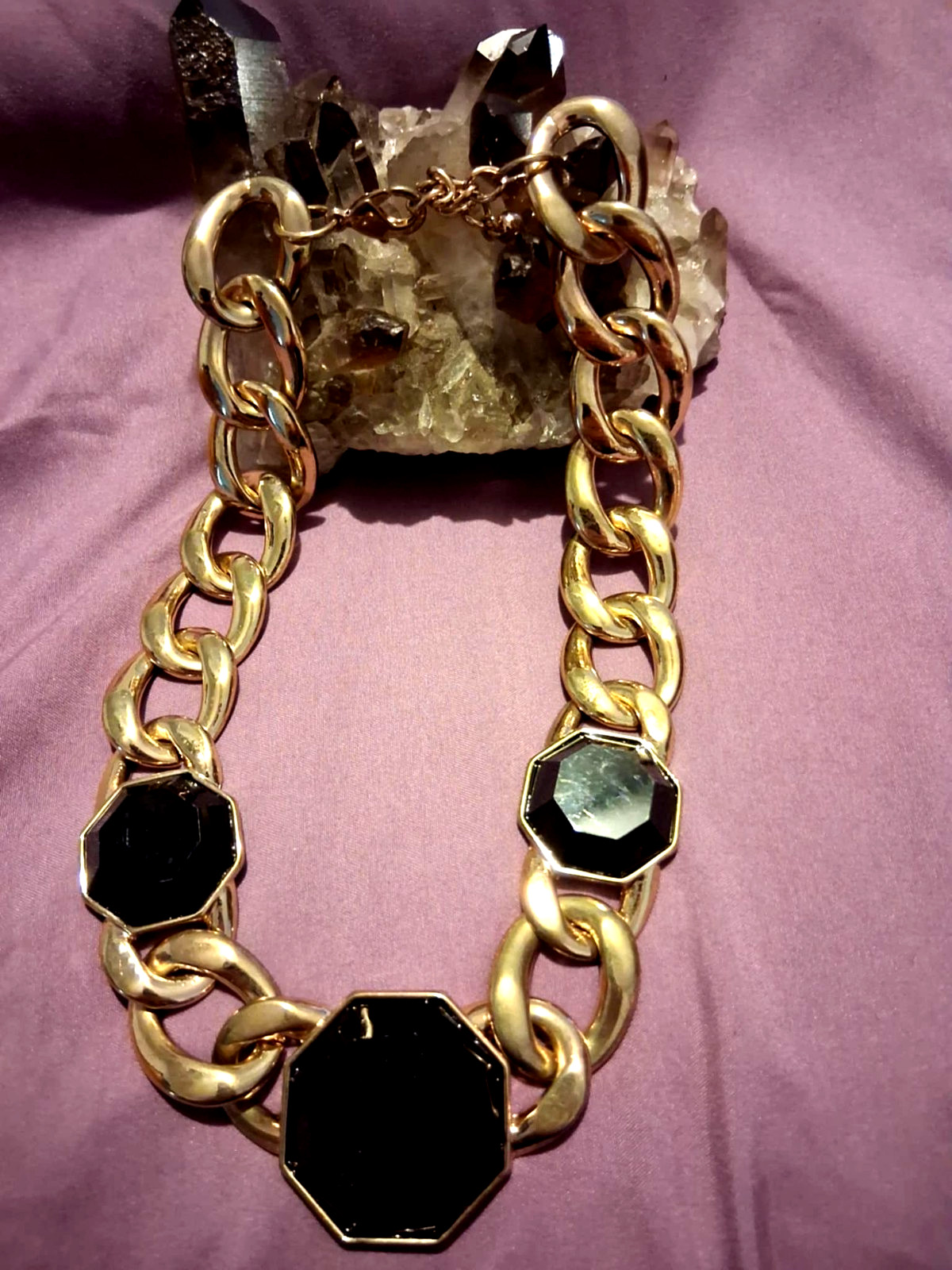 FASHION NECKLACE ” ZARA ” CHUNKY CUBAN LINK 19″