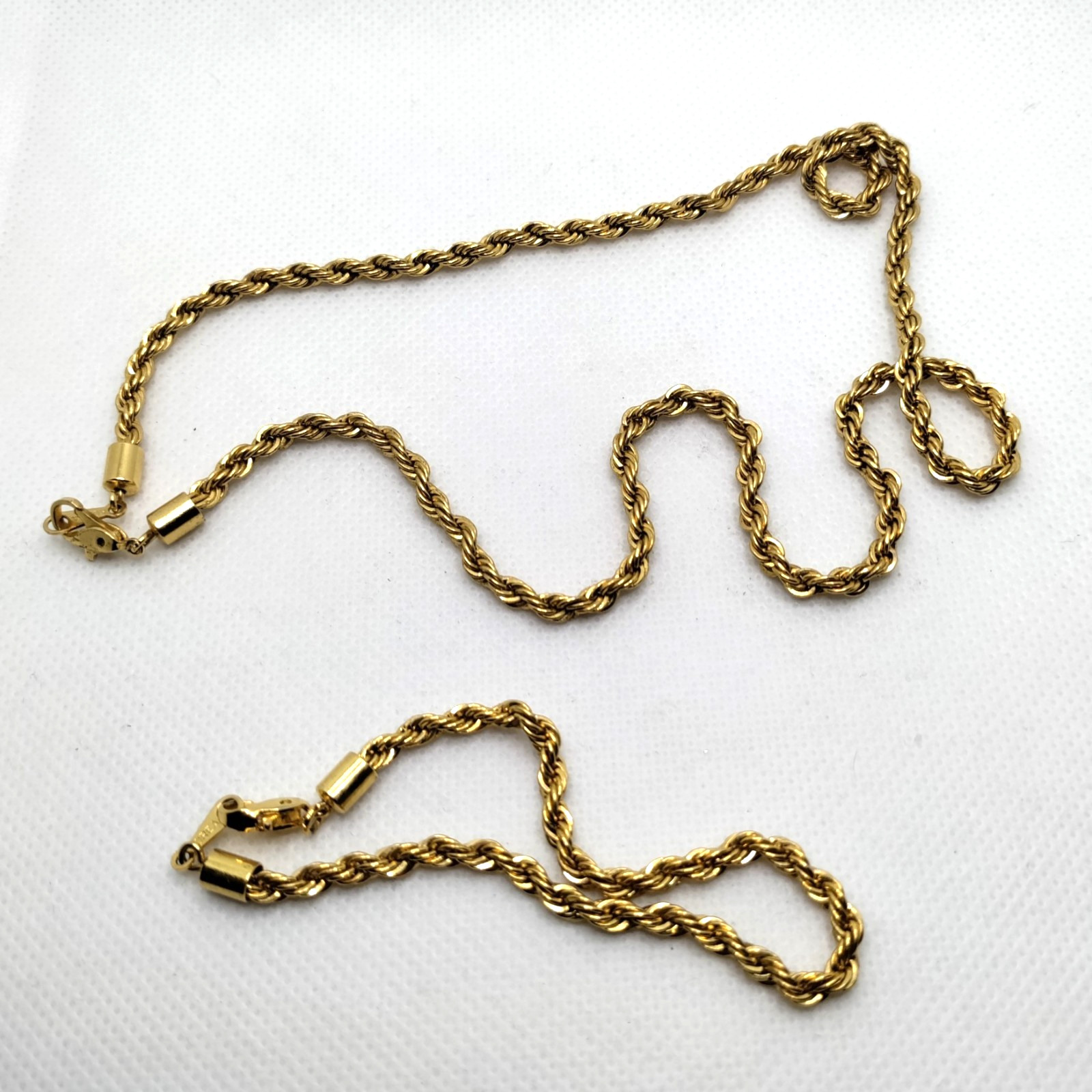 Gold Plated 7″ Bracelet with 18″ Necklace, Both in Great Condition