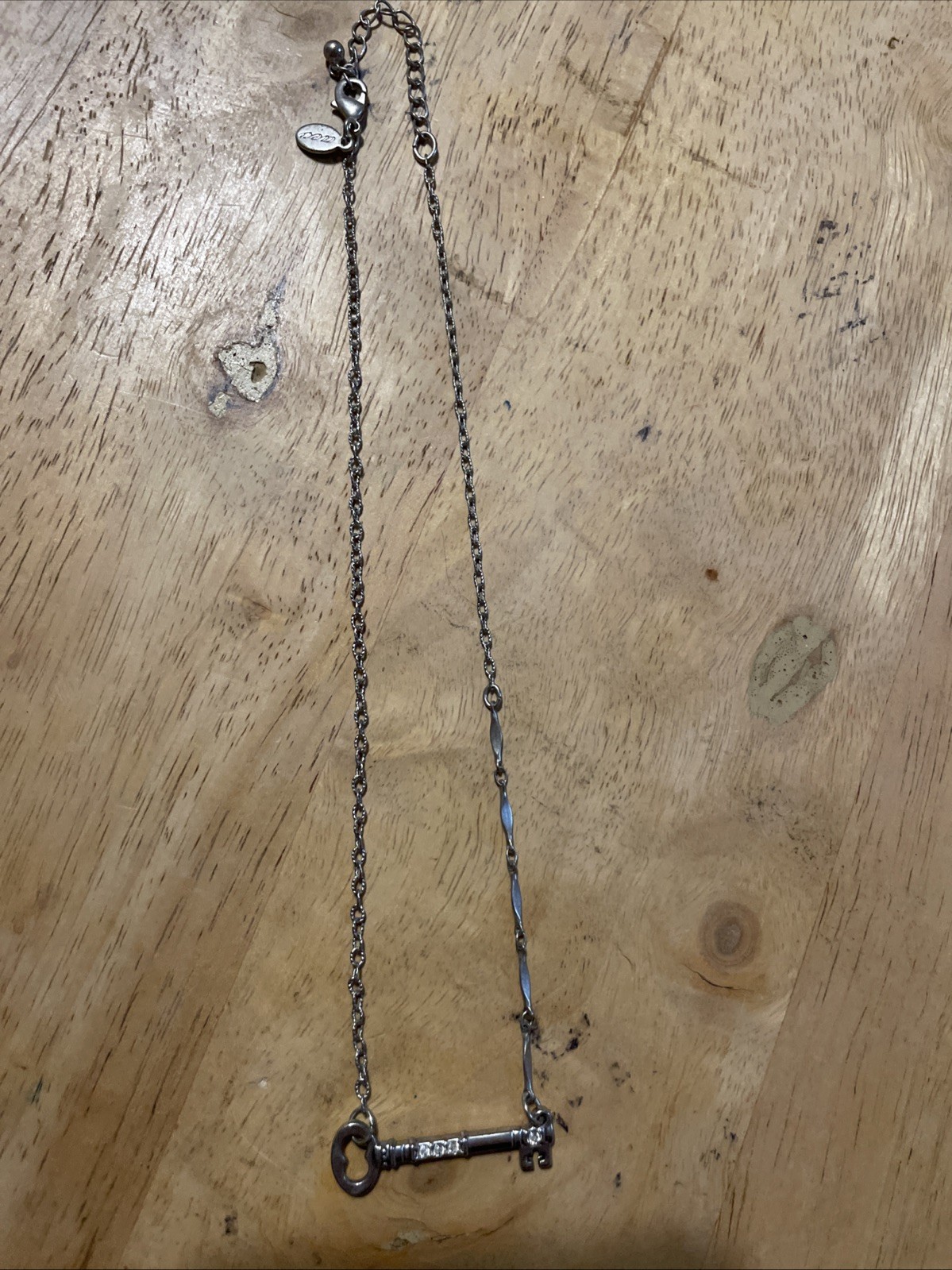silver-tone key necklace from American Eagle Outfitters 18”