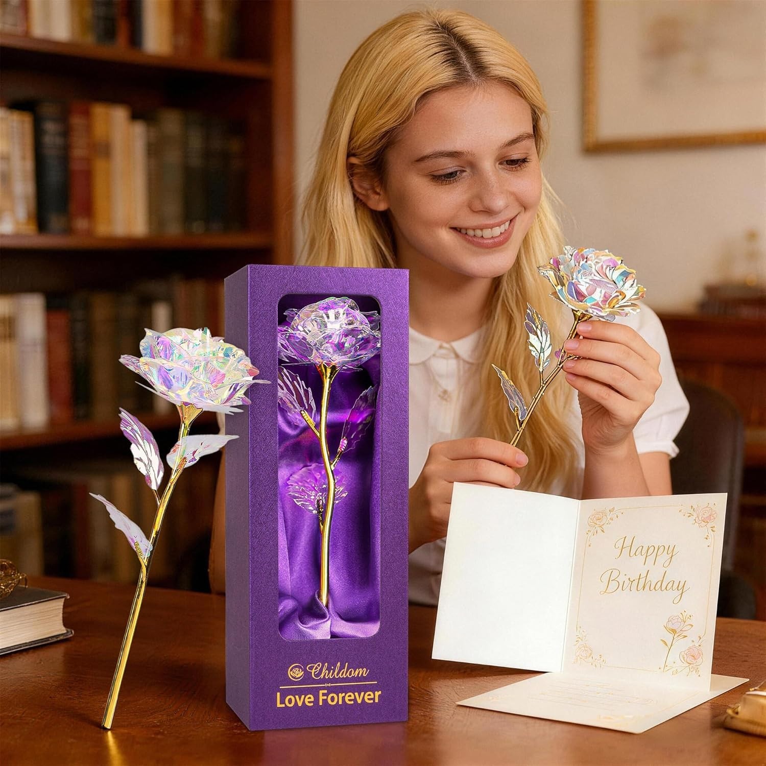 Everlasting Rainbow Rose Gift Box – Perfect for Mother’s Day & Special Occasions