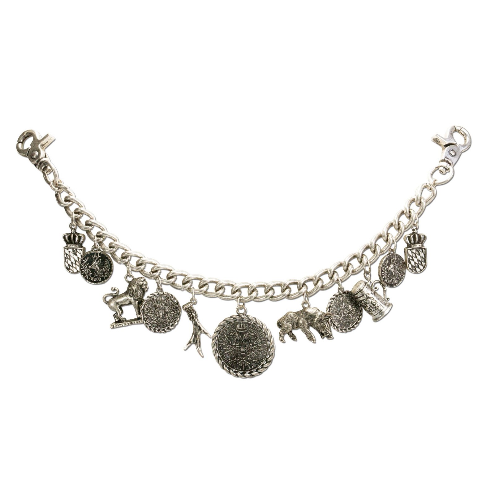 Traditional bavarian costume Charivari Otto, men costume jewelry, german trop…