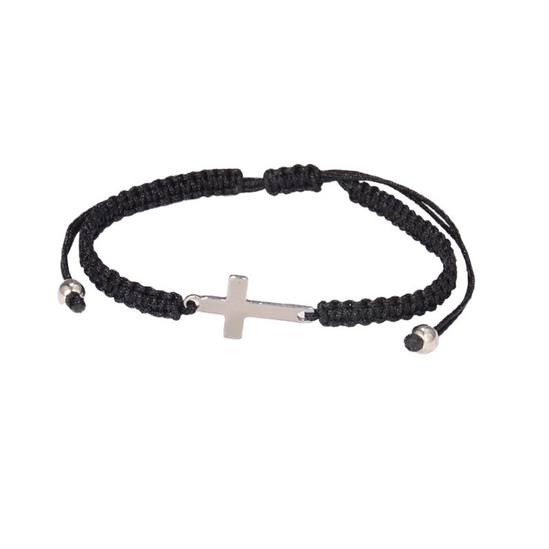 Braided String Kabbalah Lucky Rope Women Bracelet Jesus Cross Classic Adjustable