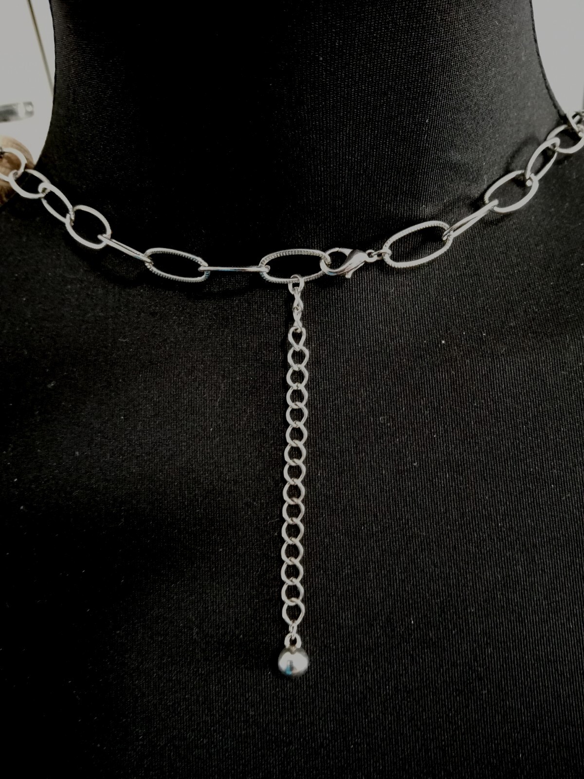 🌸 Vintage Silver Tone Ivory Earth Tones 42” Beaded Long Necklace 🌸 #48