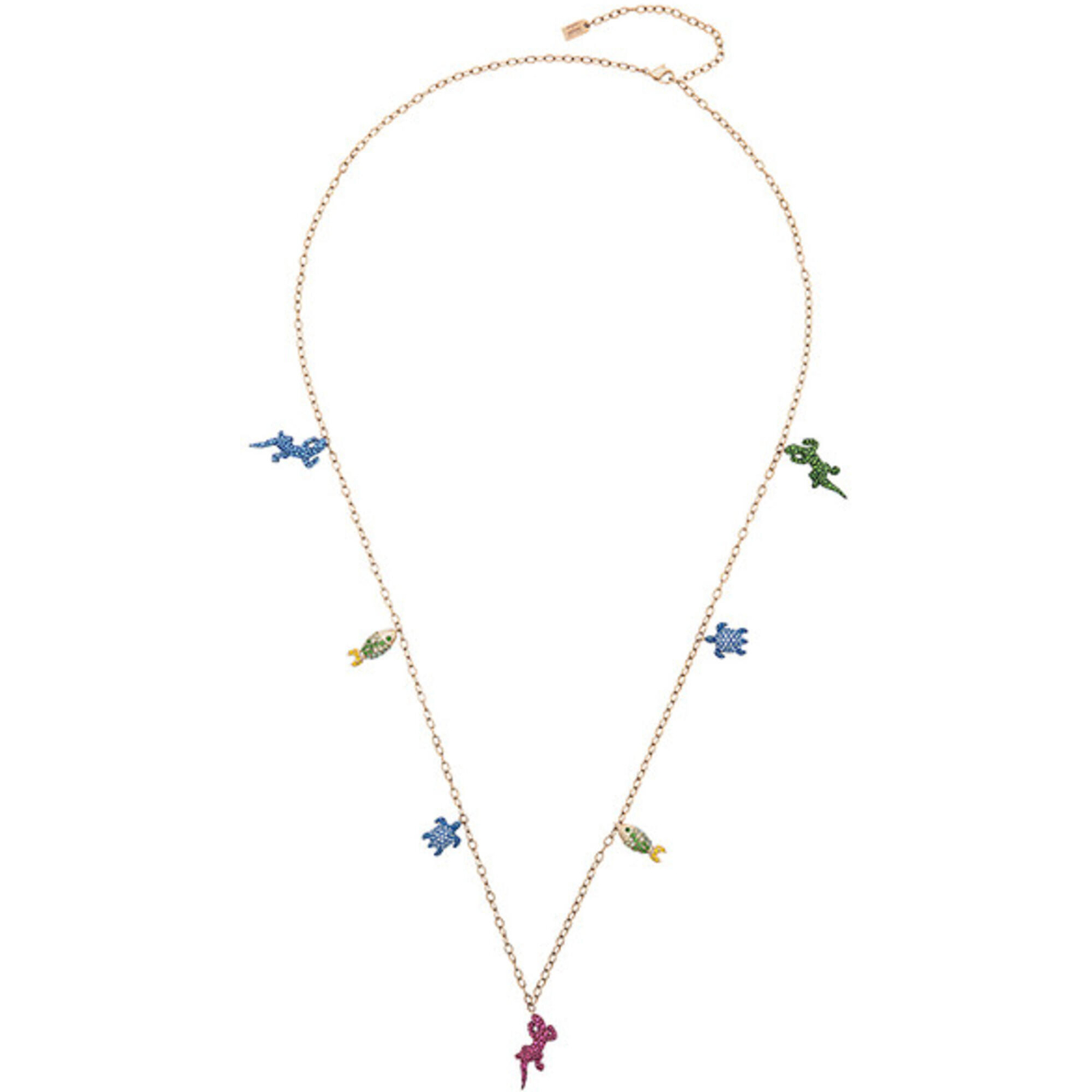 Swarovski Women’s Necklace Mustique Sea Life Gold Plated and Crystal 5546233