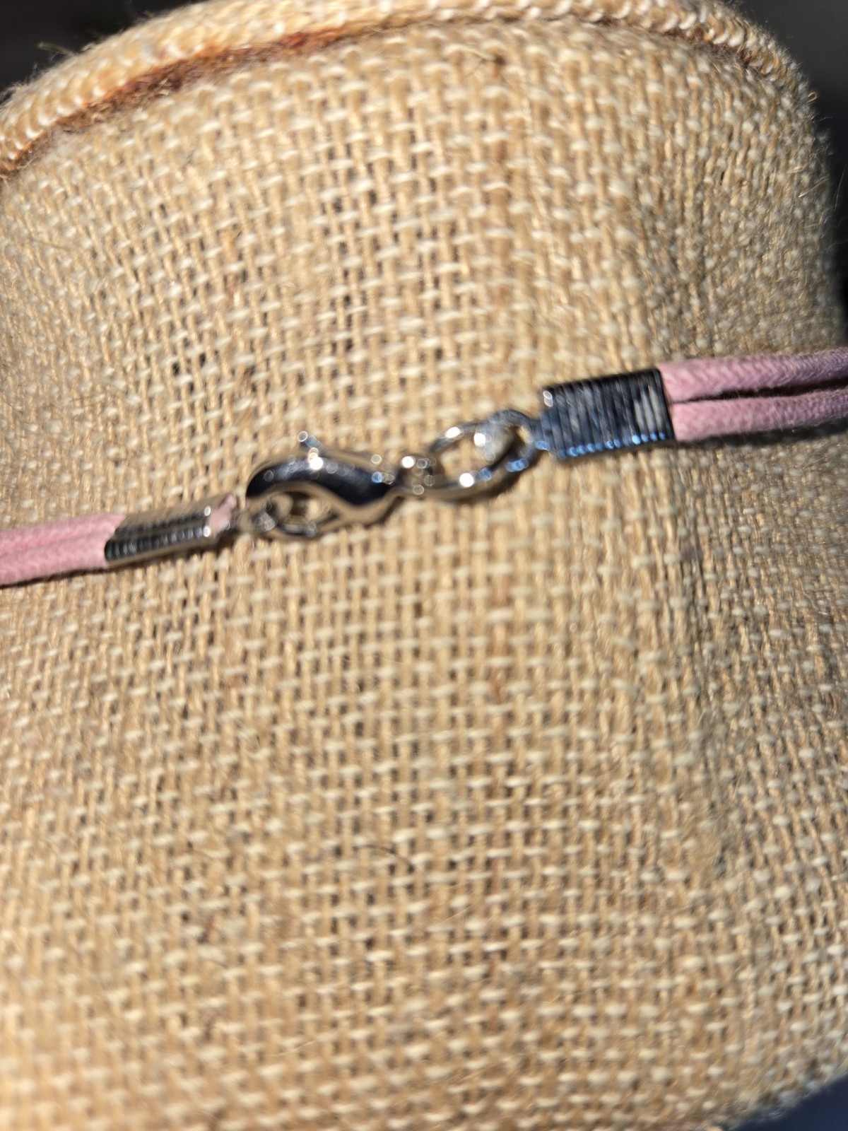 Origami Owl pastel mother-of-pearl shell pendant necklace And Pink Cords