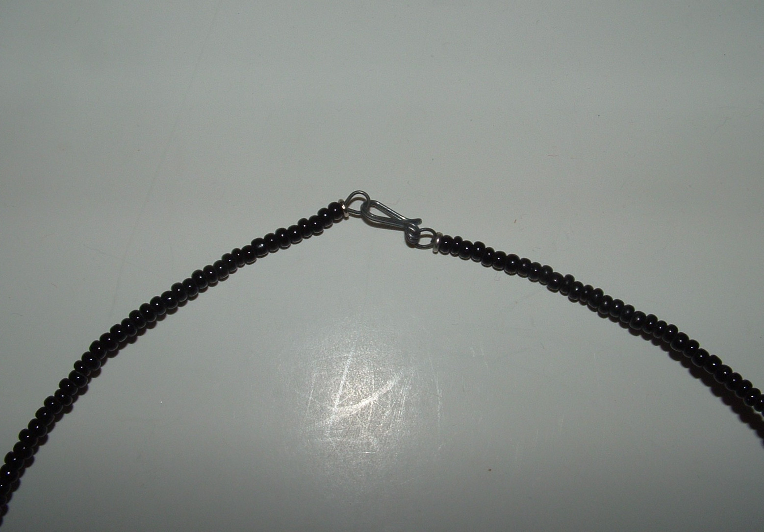 African Mask Design Bead Choker Style Necklace, Age Unknown, pre-owned