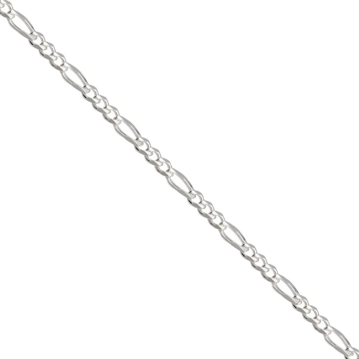 Custom Name Necklace Any Name 925 Sterling Silver Figaro Chain Handmade Gift