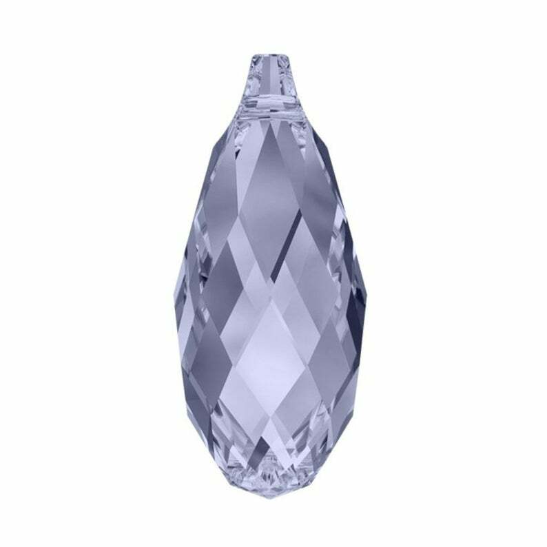 Drop Briolette pendant 6010 Swarovski ® 13×6.5mm More Colors Teardrop Crystals