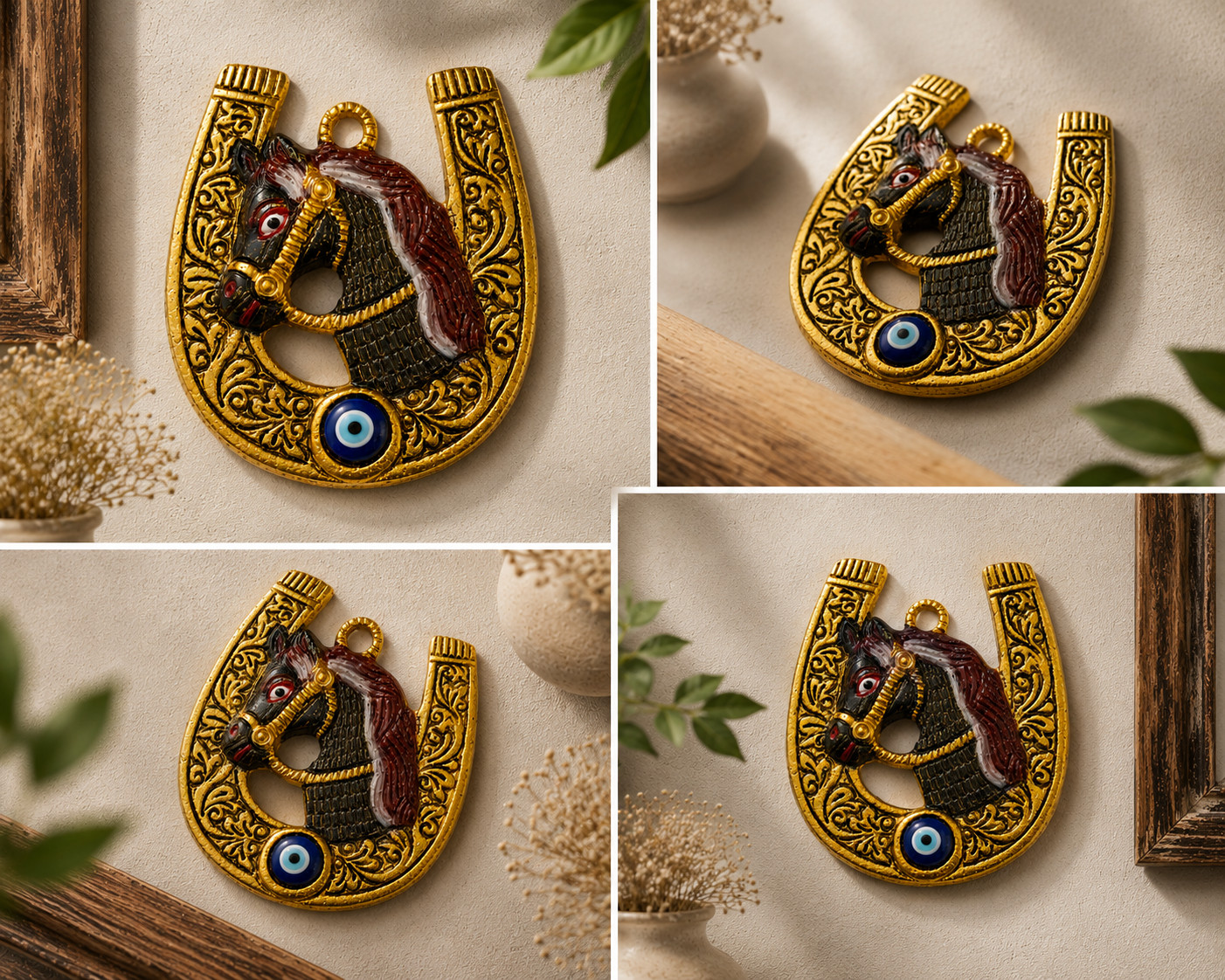 Lucky Horseshoe Wall Decor, Handmade Rustic Horseshoe Decoration, Home 207