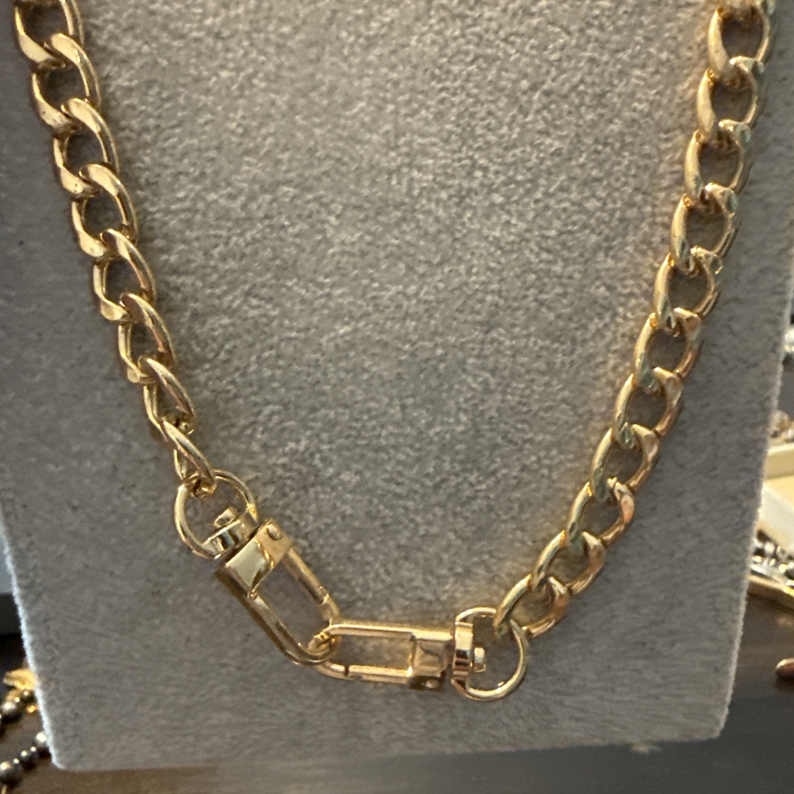 24” Double Lobster Claw Necklace, Cuban Style Link