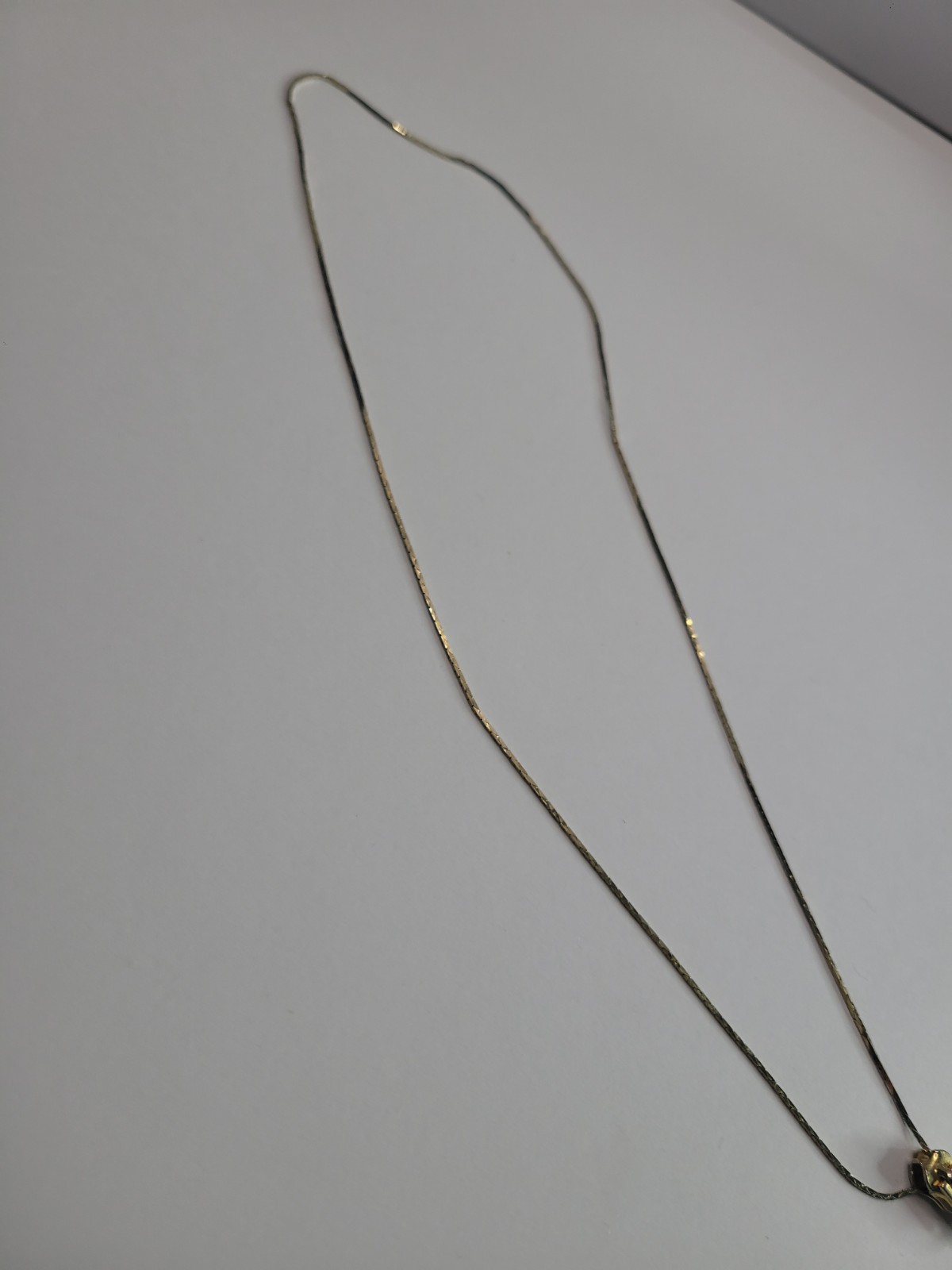 Gold Tone Adjustable Bolo Slider Necklace Teardrop Dangle Lariat Y Necklace