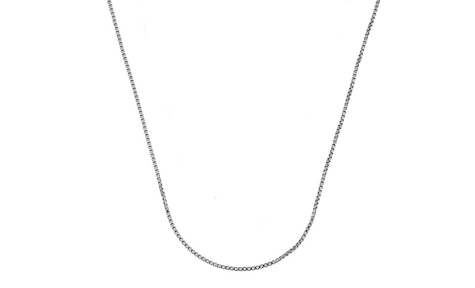 Verona Jewelers 925 Sterling Silver 1MM Unisex Box Chain Necklace sizes 16-30