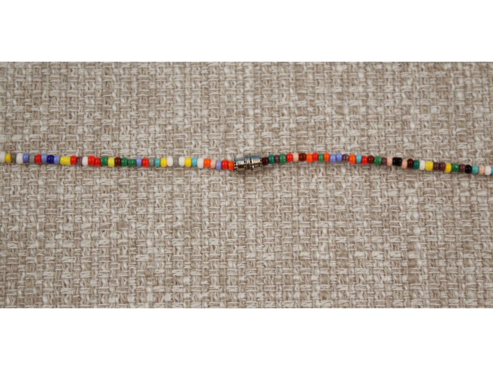 Handmade Guatemalan Mayan Beaded Worry Doll Necklace, Colorful Folk Art Jewelry