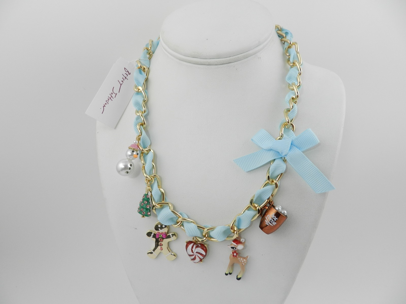 Betsey Johnson Christmas Holiday Statement Necklace