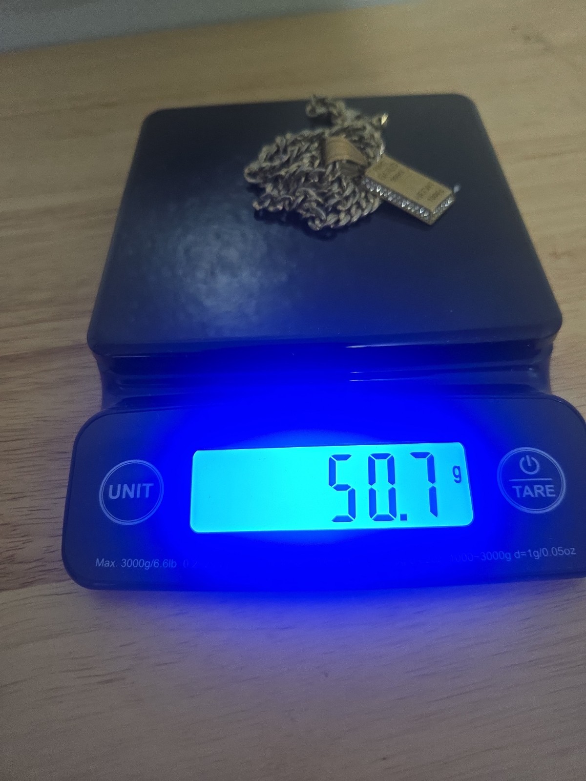 chain 18k 50grams 11in pure gold