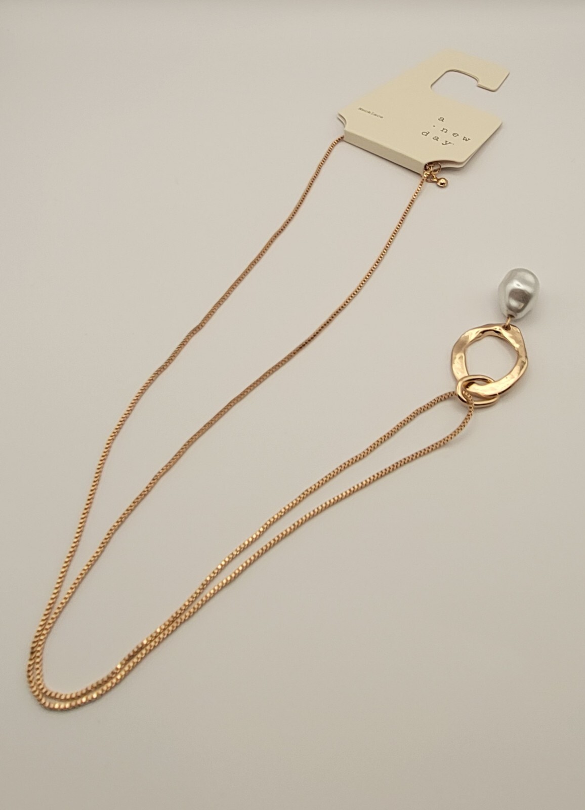 A New Day Gold Necklace (14″)