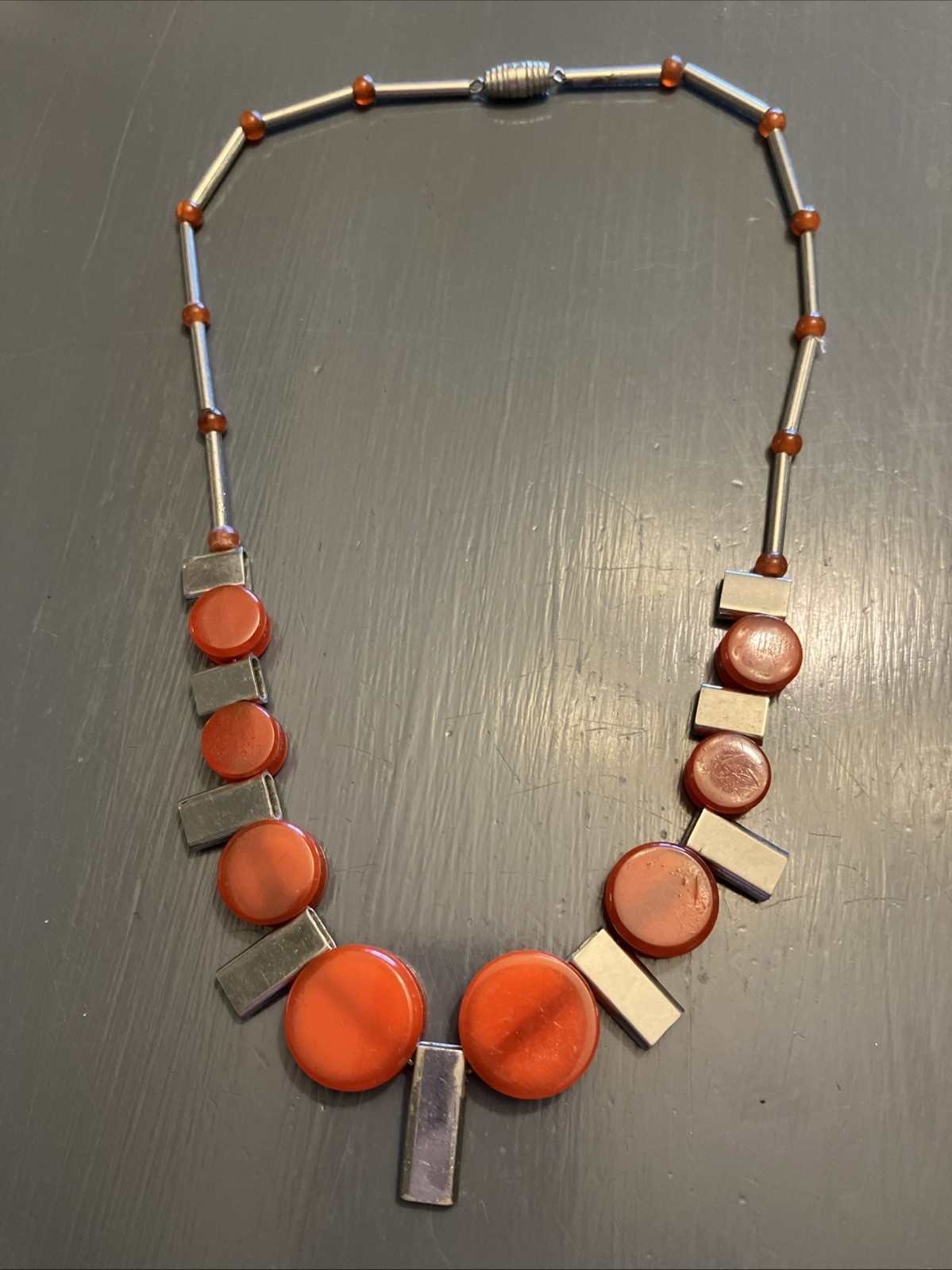 Necklace Coral Orange SA Short