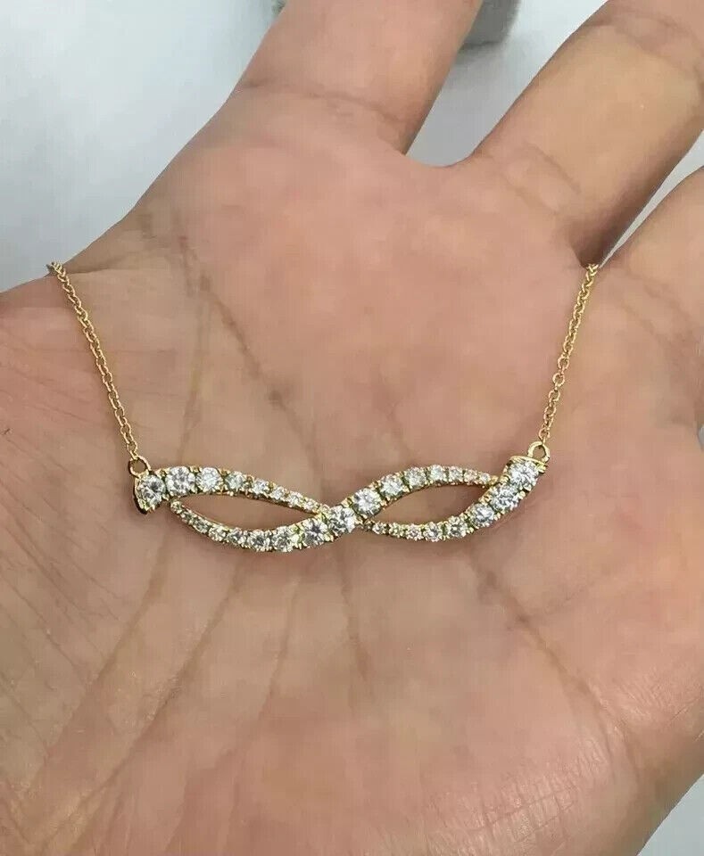 2Ct Round Cut Simulated Diamond Women’s Charm Pendant In 14K Yellow Gold Plated