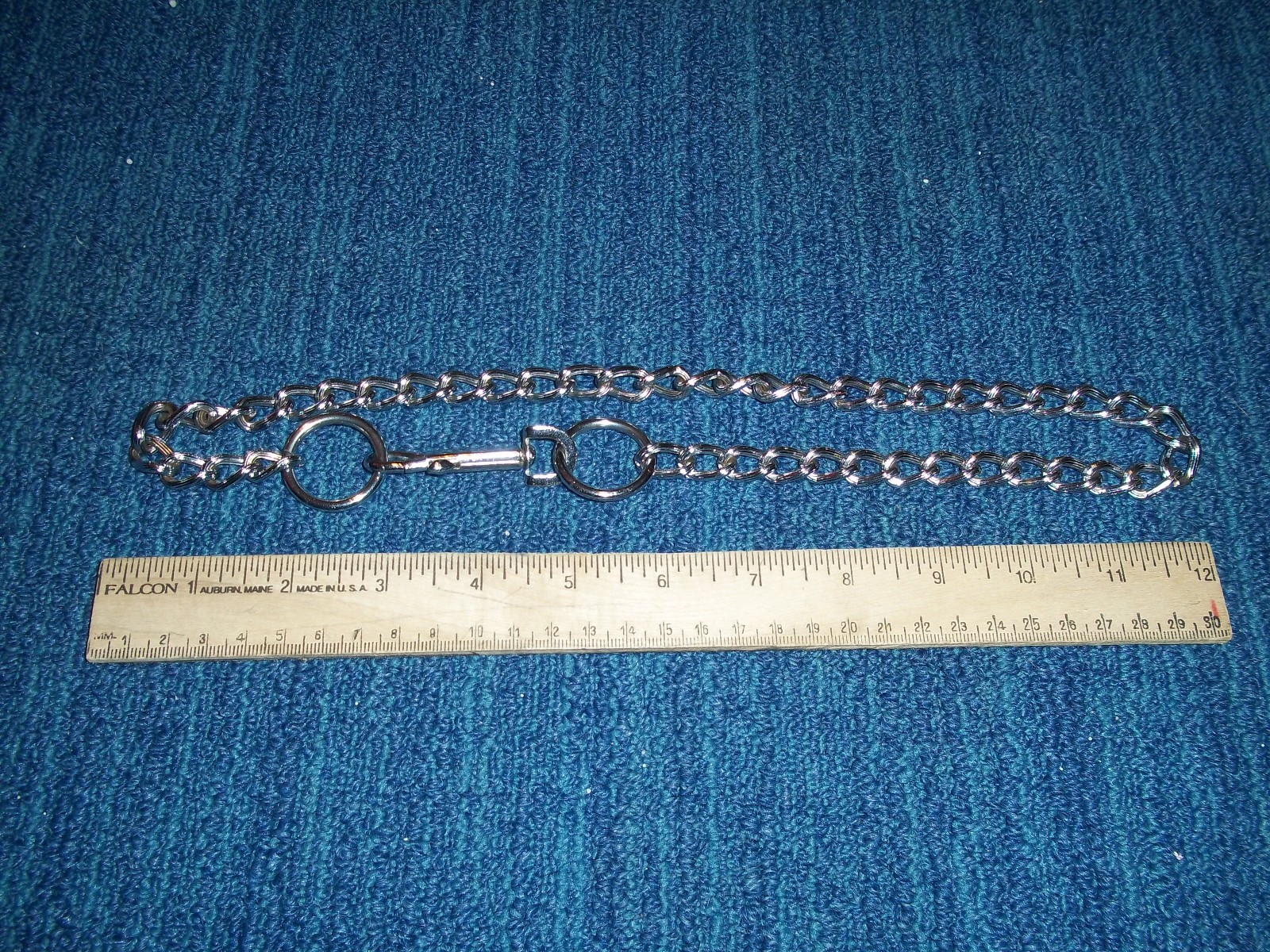 Biker Gothic Punk Link Silver Tone Chain Unisex Necklace 21 inches