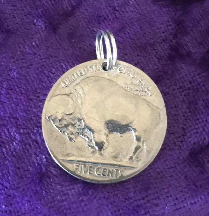 Buffalo Indian Head Nickel Coin Jewelry Pendant Charm-Vintage Antique