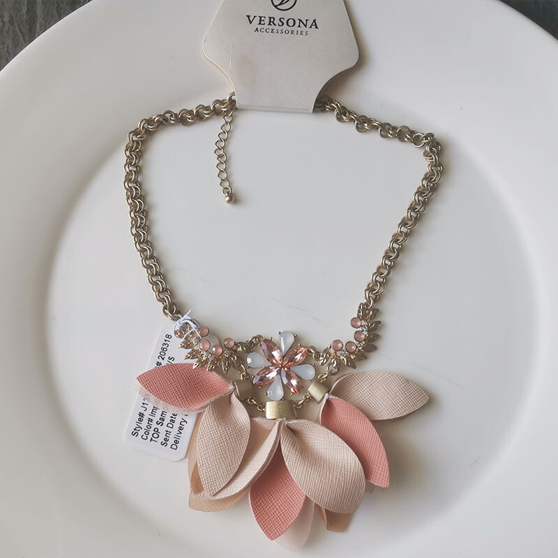 New 16″ Versona Floral Collar Necklace Gift Fashion Women Party Vacation Jewelry