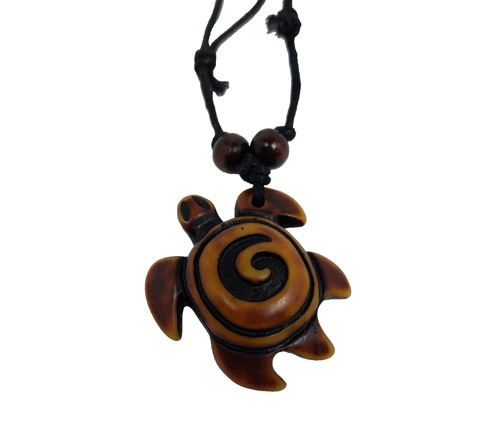 Vintage Adult Fashion Brown Turtle Tribal Adjustable Pendant Necklace 028