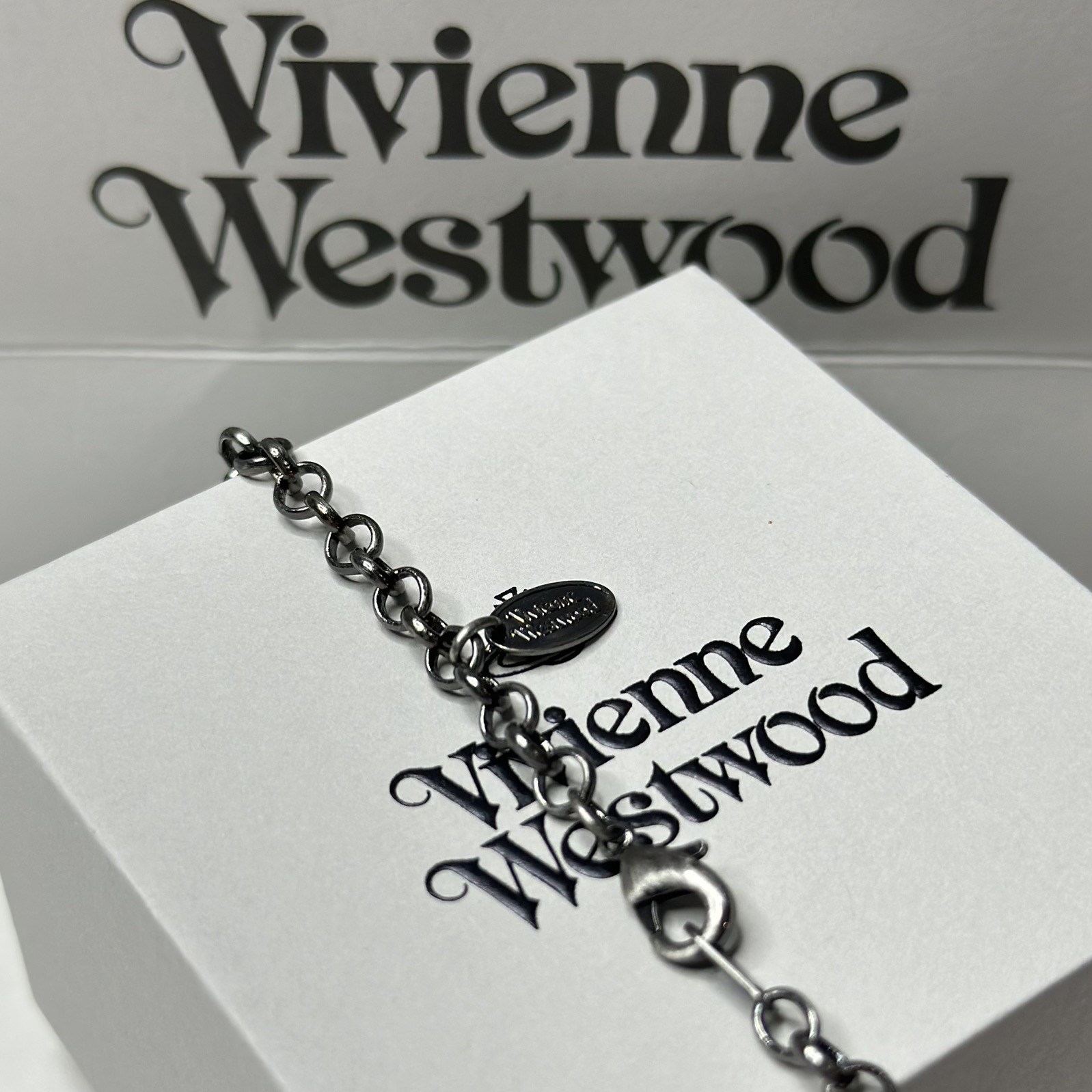 [Box+Pounch] Vivienne Westwood Silver plated 4.5cm Bright red GIANT orb necklace