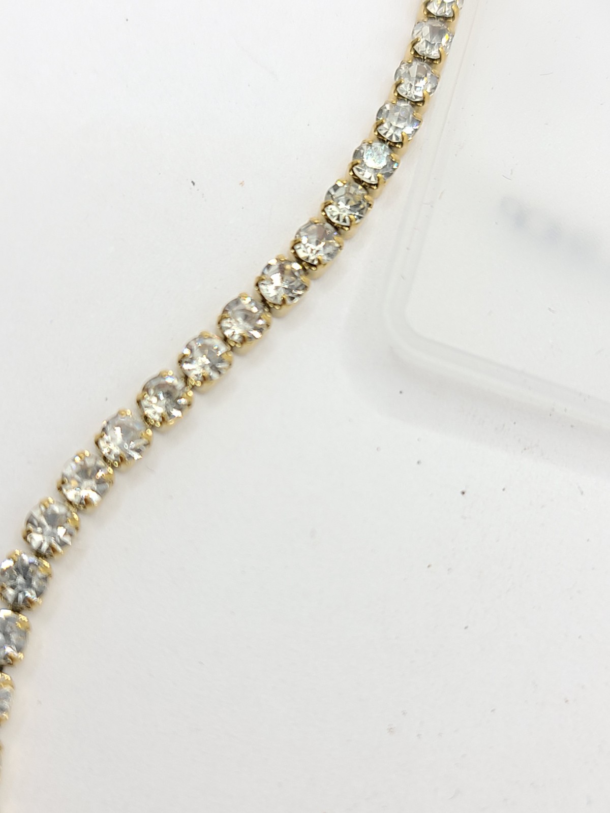 Louise Carter Monaco Tennis Necklace 16″-18″ 14k Gold PVD
