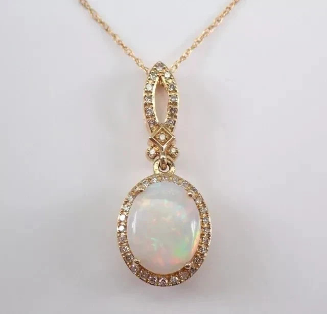 3.5Ct Oval Simulate Fire Opal Women’s Halo Pendant In 14k Yellow Gold Plated