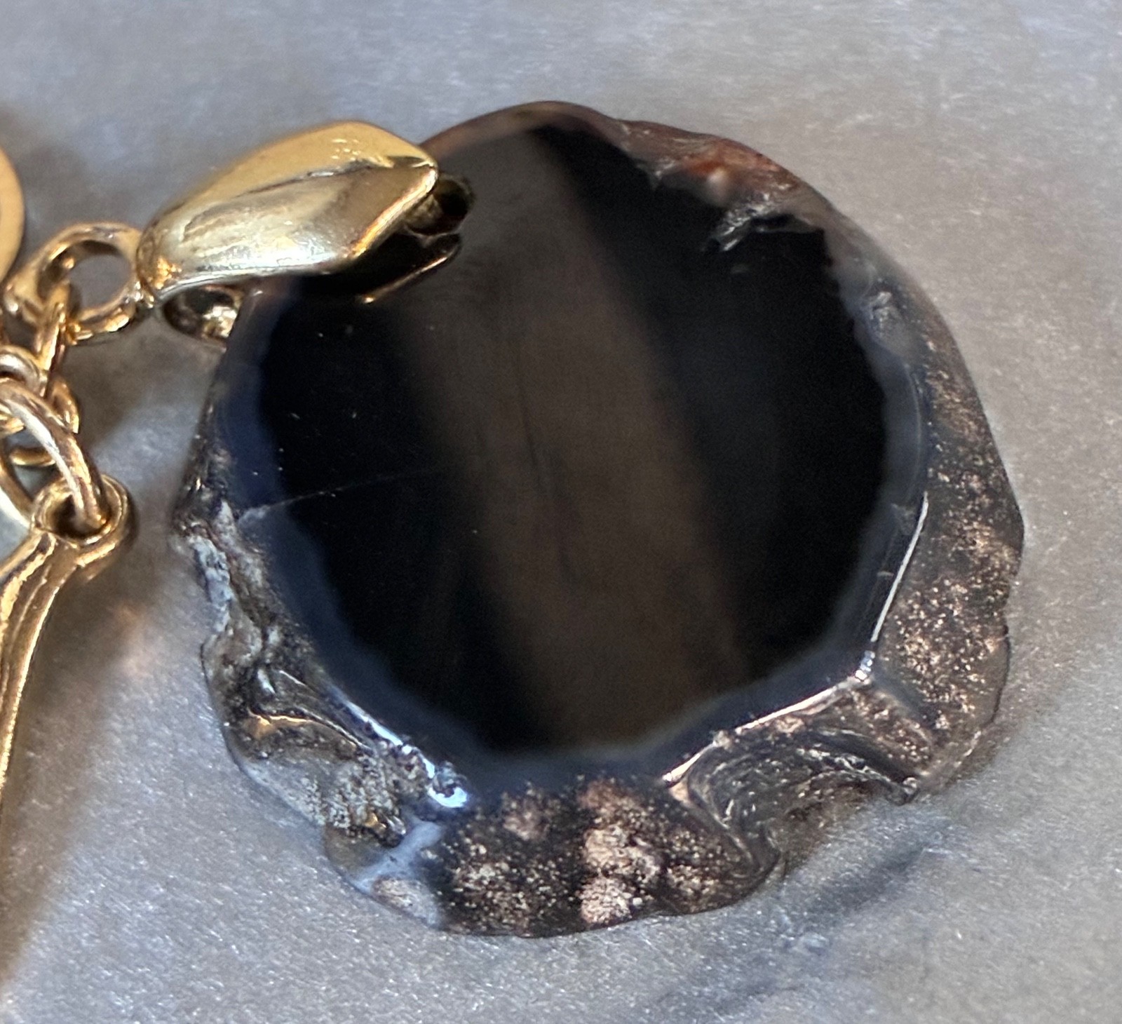 Lot of 2 INC International Concepts Add A Charm Necklaces w/ Black Gold Silver
