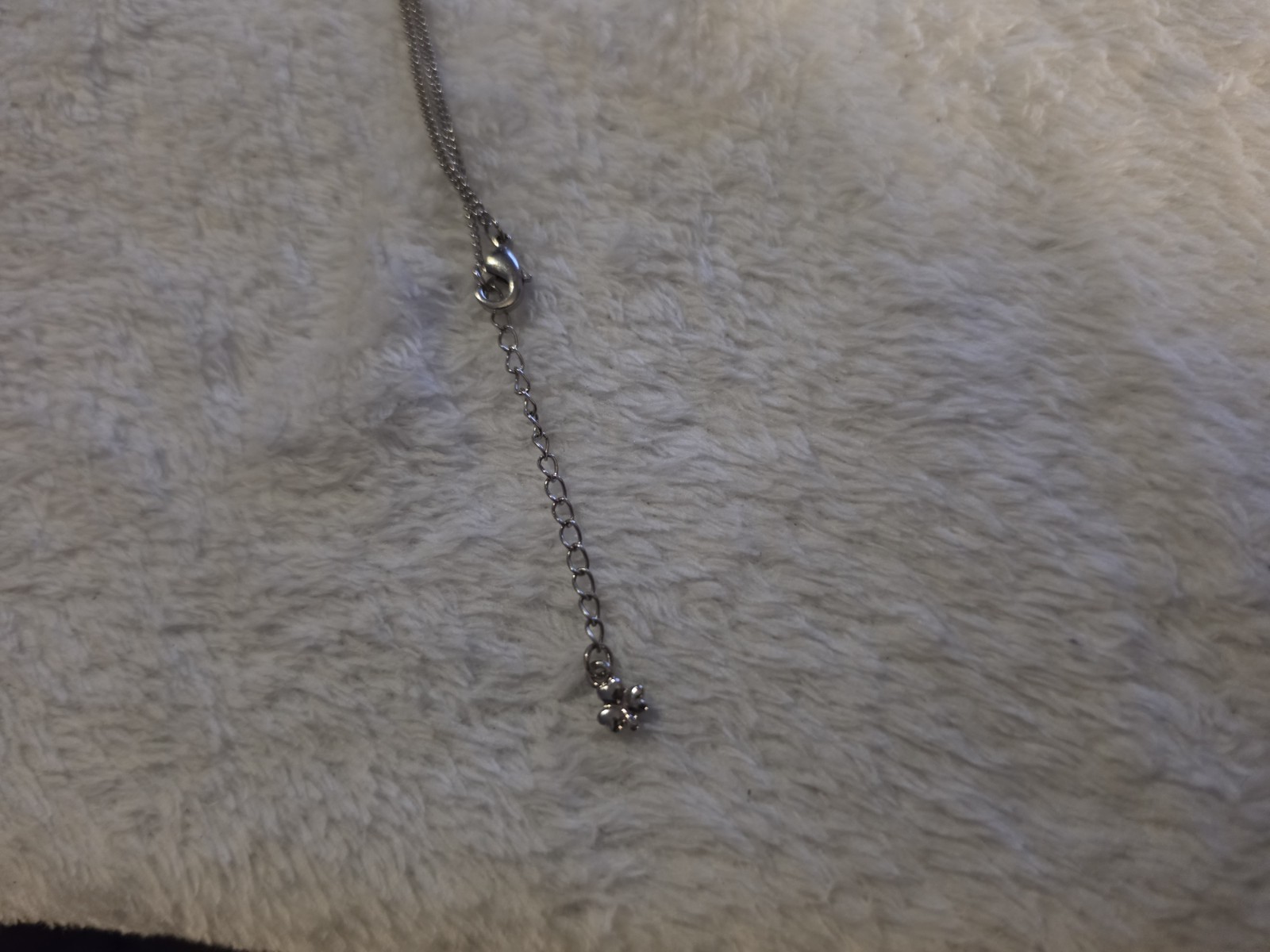 Solvaro Silver Tone Cross Pendant Chain Necklace Metal Adjustable Lobster Clasp