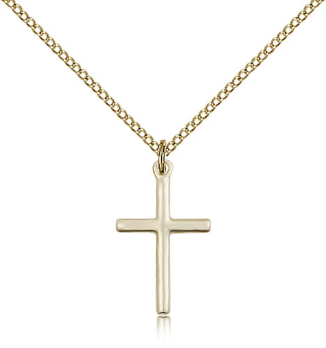 Gold Filled Cross Necklace For Women On 18 Chain – 30 Day Money Back Guarantee