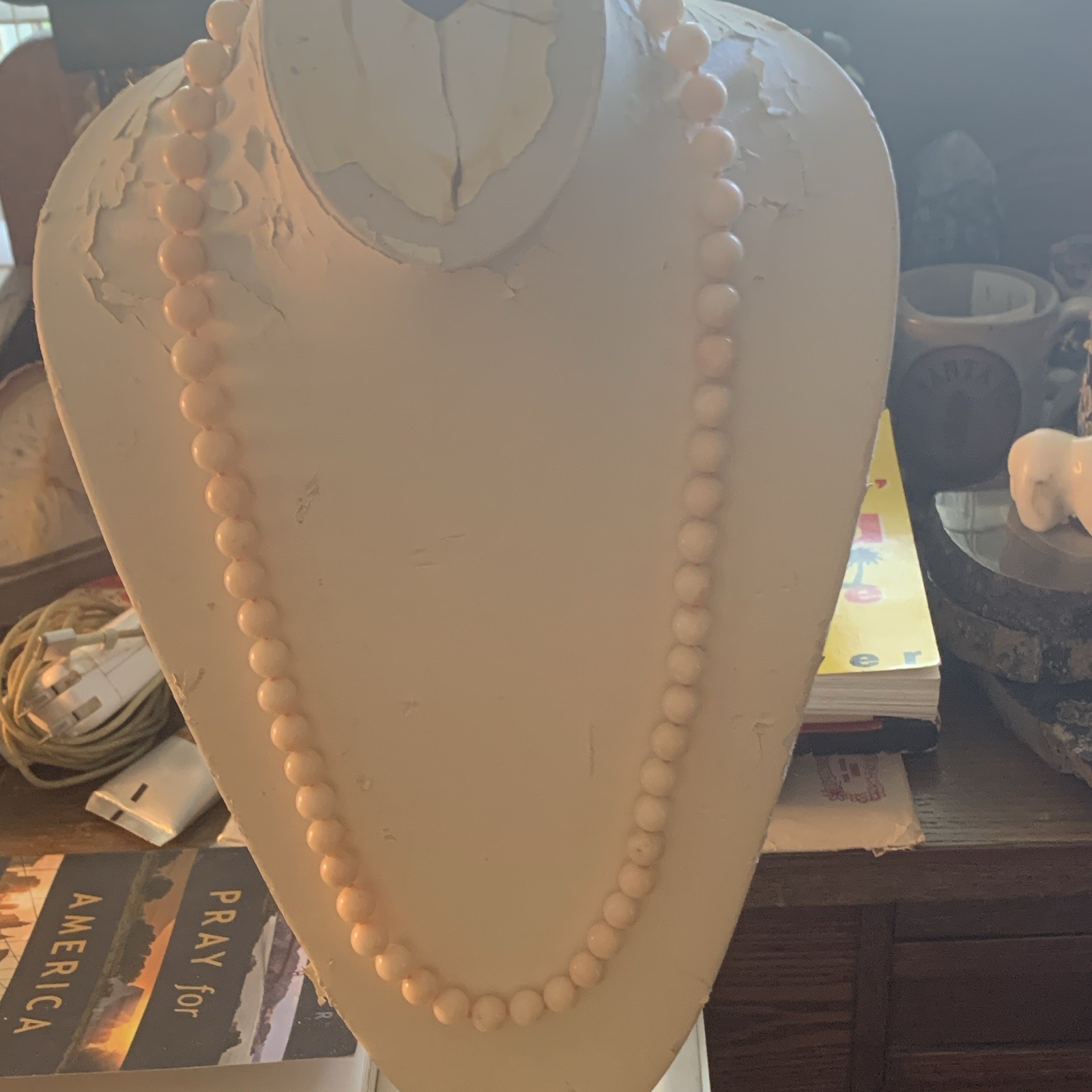 Orange blush Angel Skin Coral- Beaded Style. Excellent condition